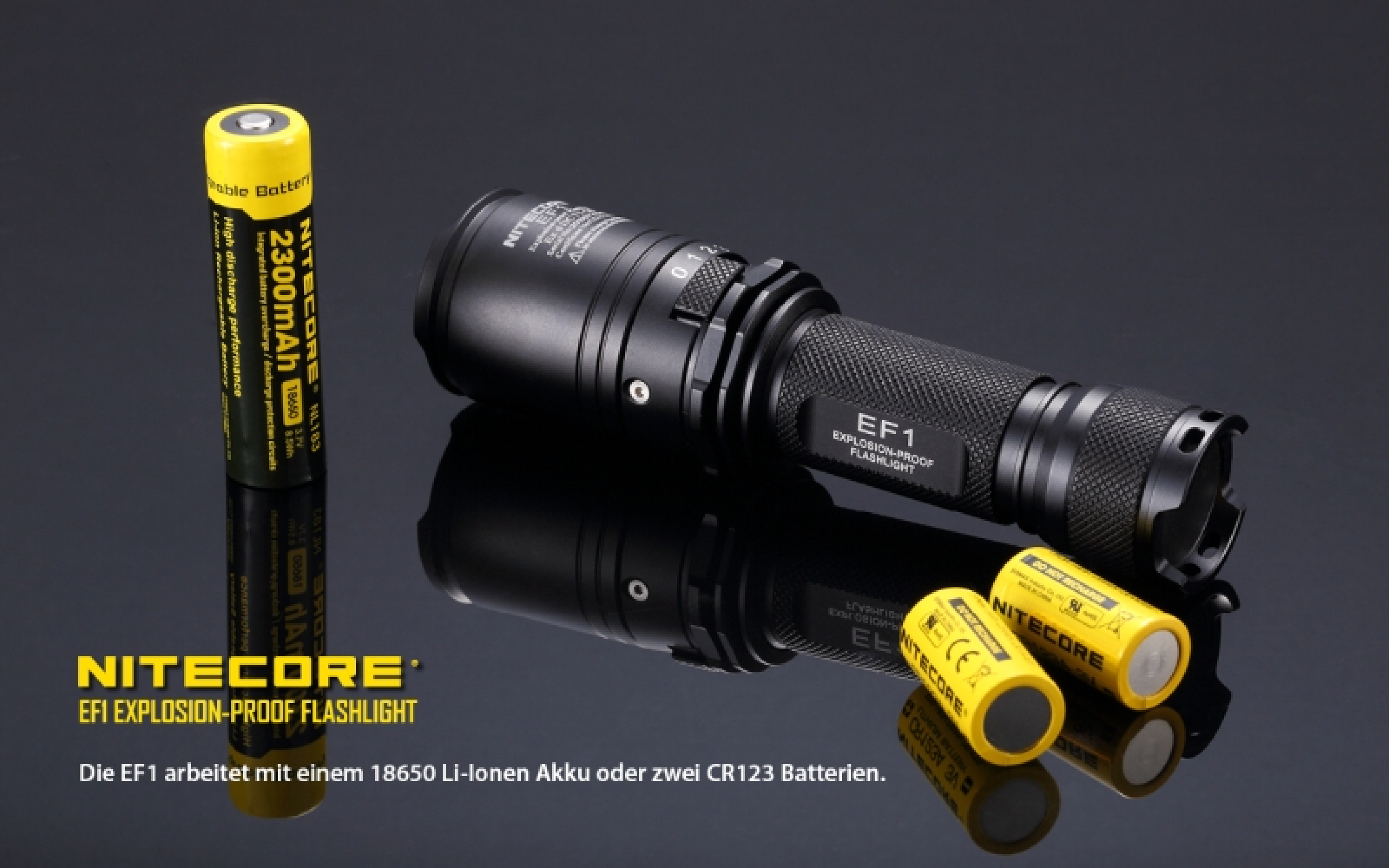 Nitecore Taschenlampe EF1 - ex-geschützt - ATEX