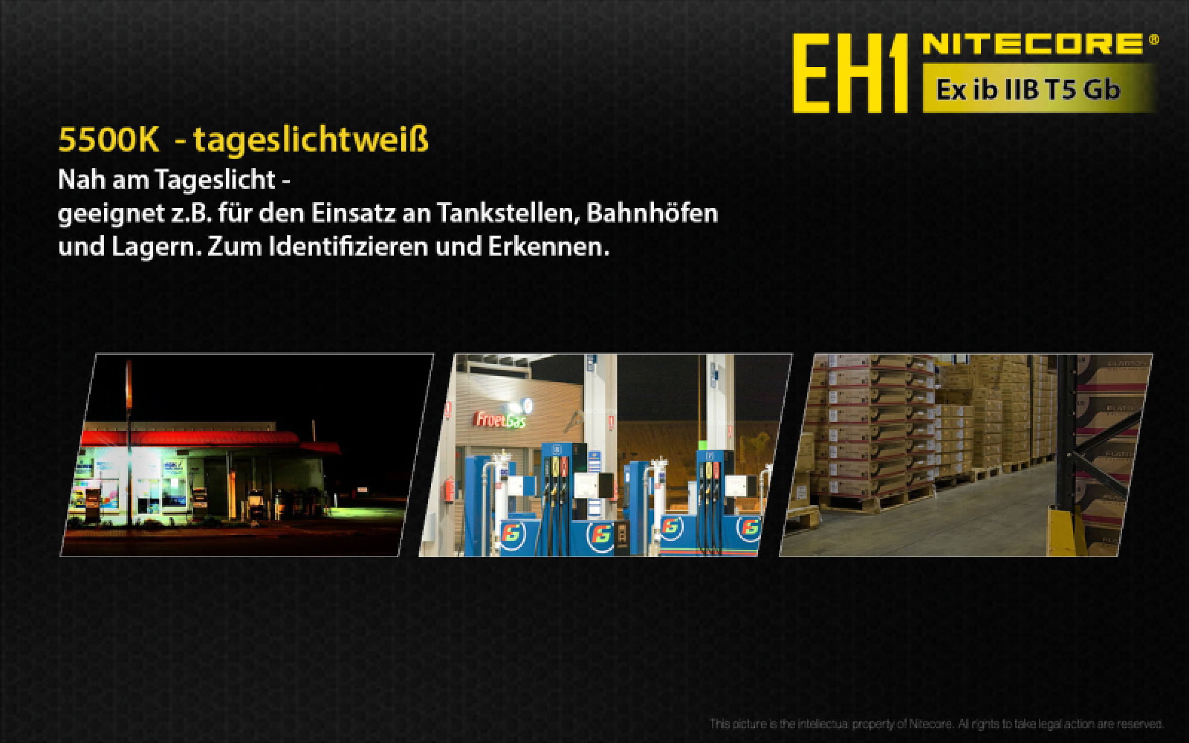 Nitecore Kopfleuchte EH1 - Ex-geschützt