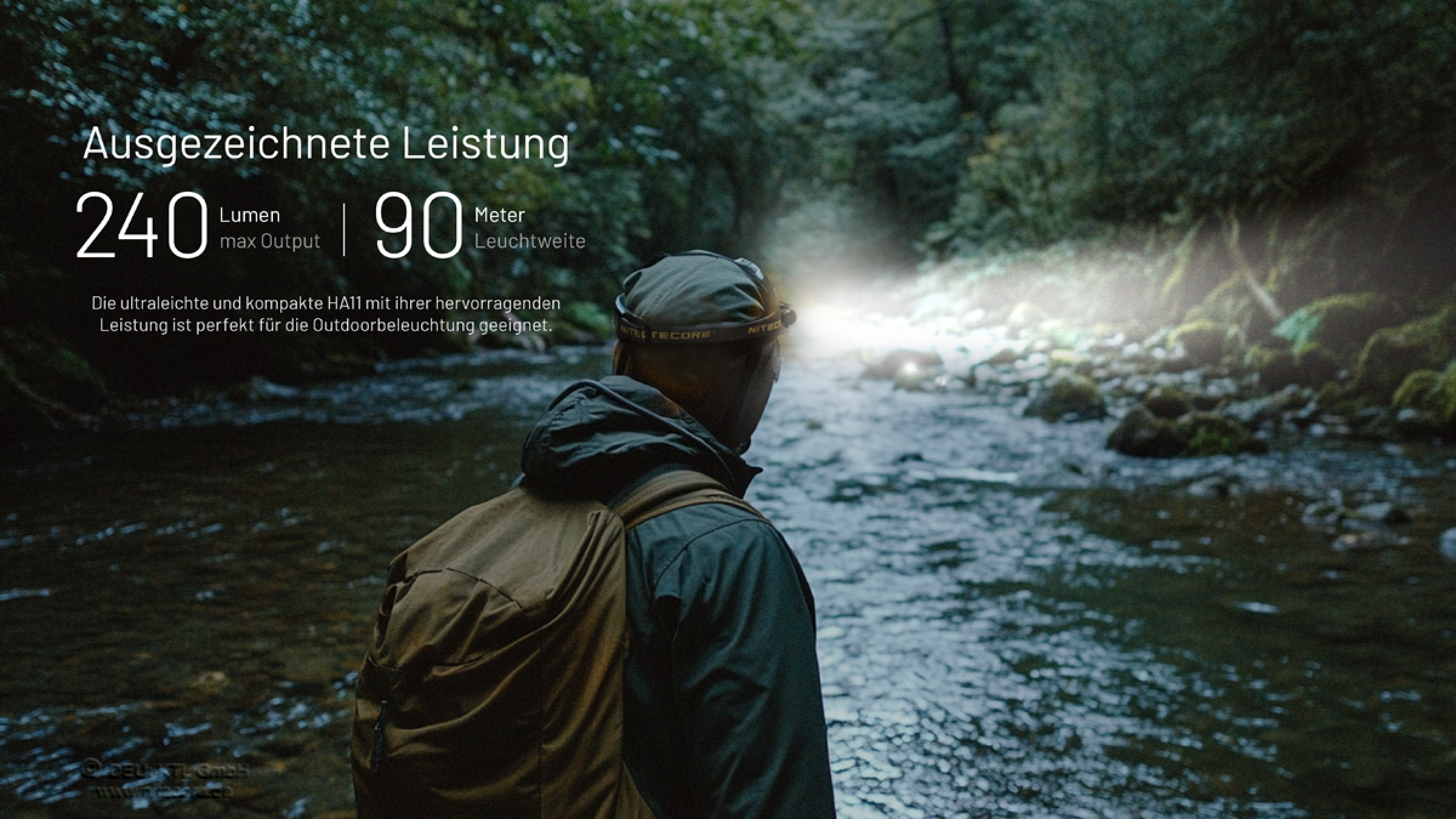 Nitecore Kopfleuchte HA11 V2 - 240 Lumen