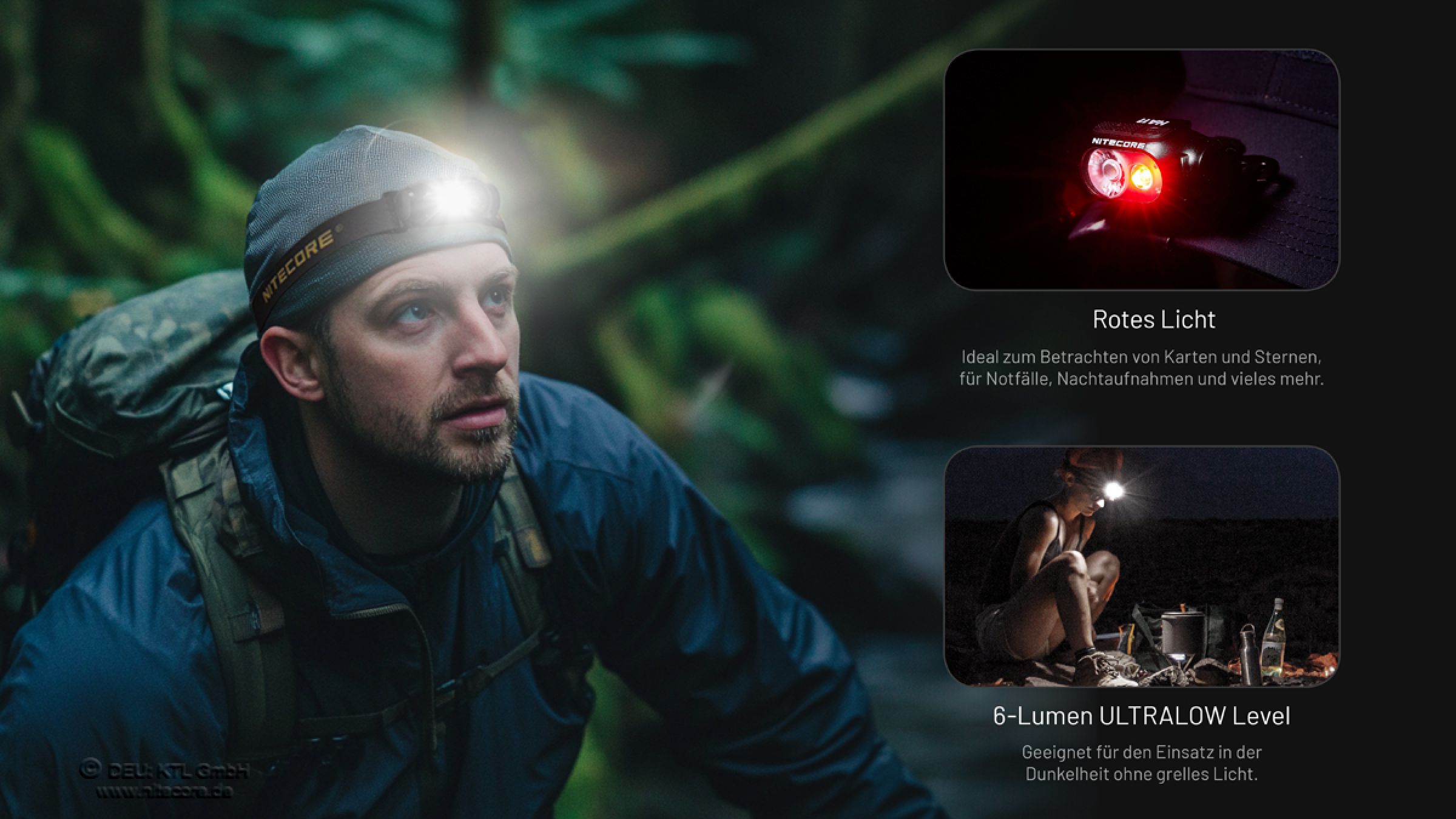 Nitecore Kopfleuchte HA11 V2 - 240 Lumen