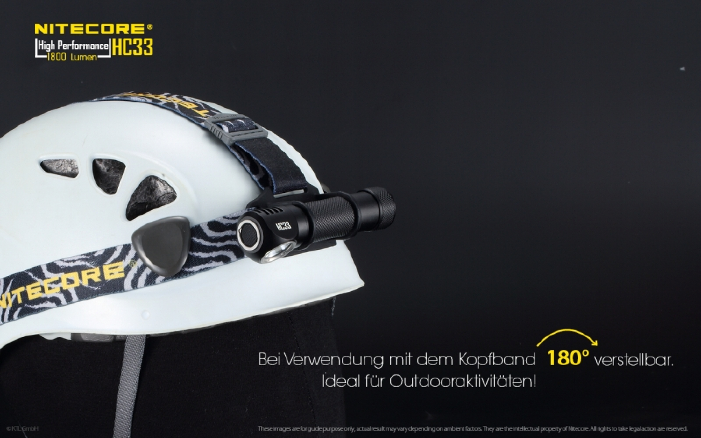 Nitecore Pro Kopfleuchte HC33 - 1800 Lumen