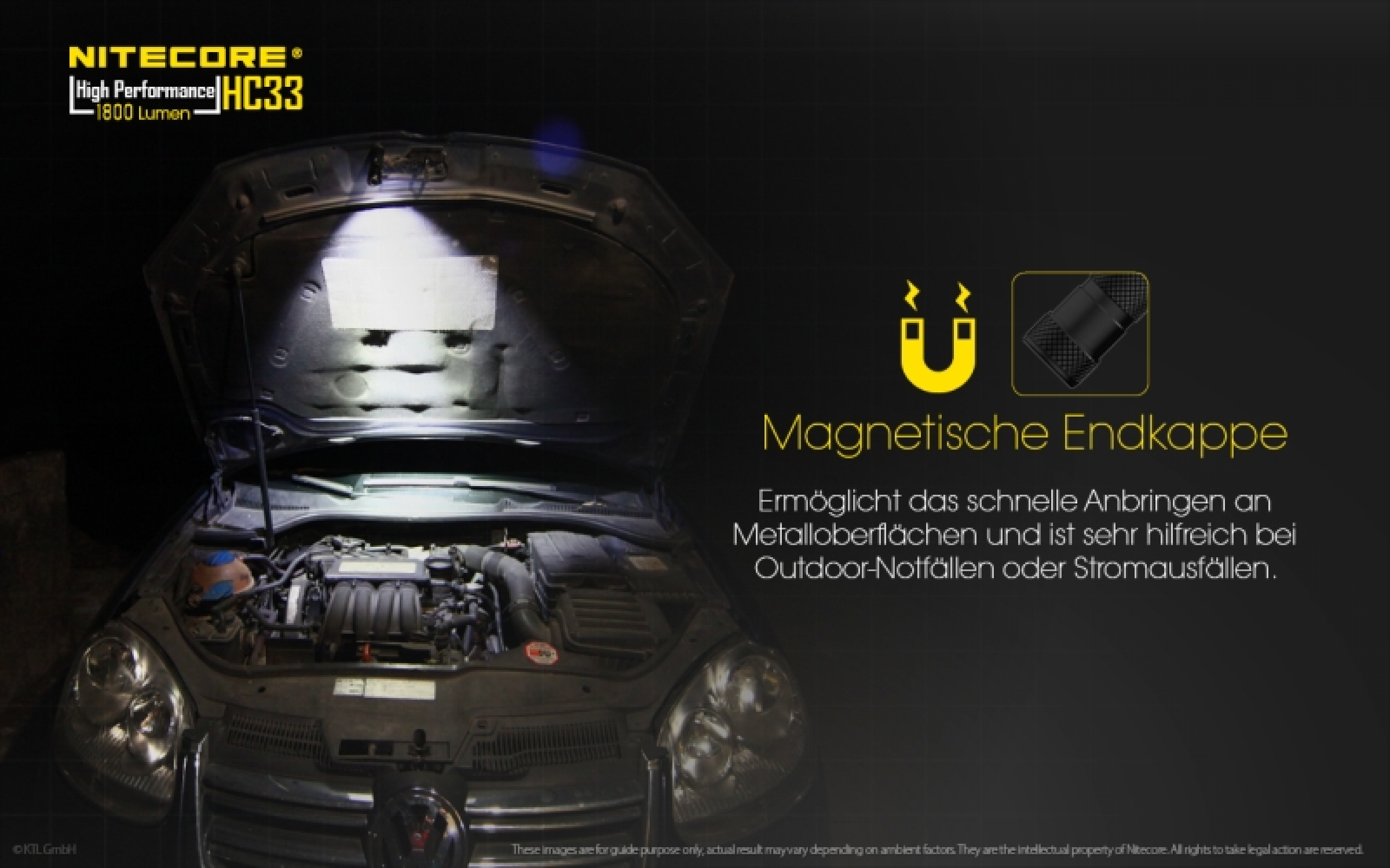 Nitecore Pro Kopfleuchte HC33 - 1800 Lumen