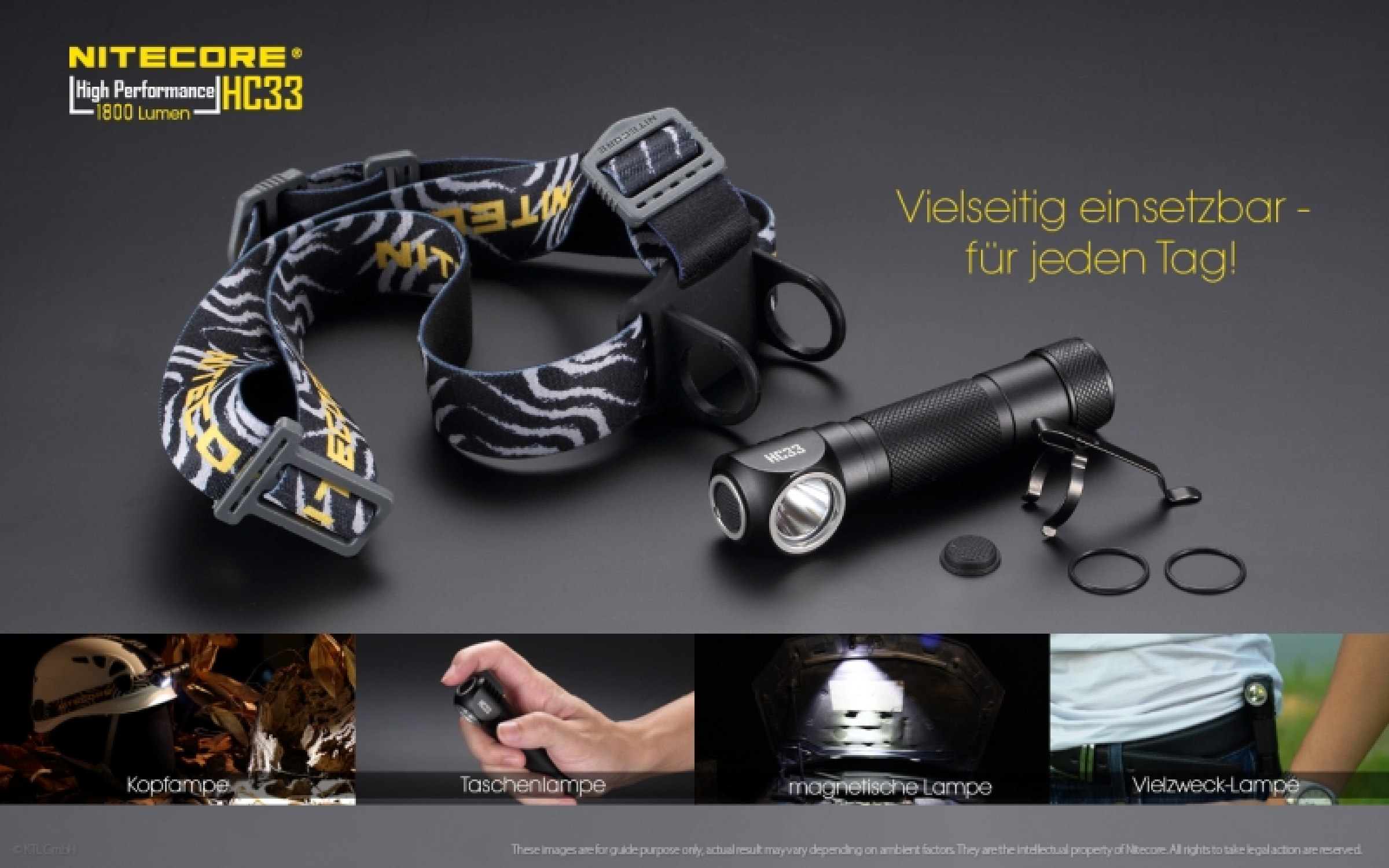 Nitecore Pro Kopfleuchte HC33 - 1800 Lumen