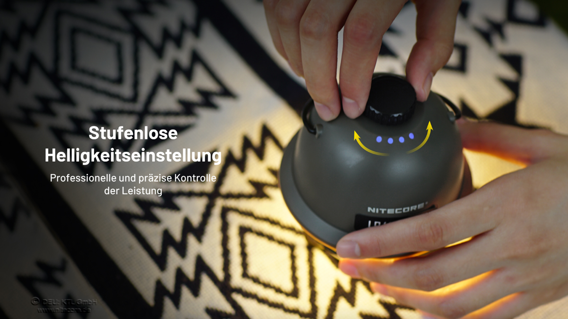 Nitecore Pro Campinglaterne LR40 - oliv