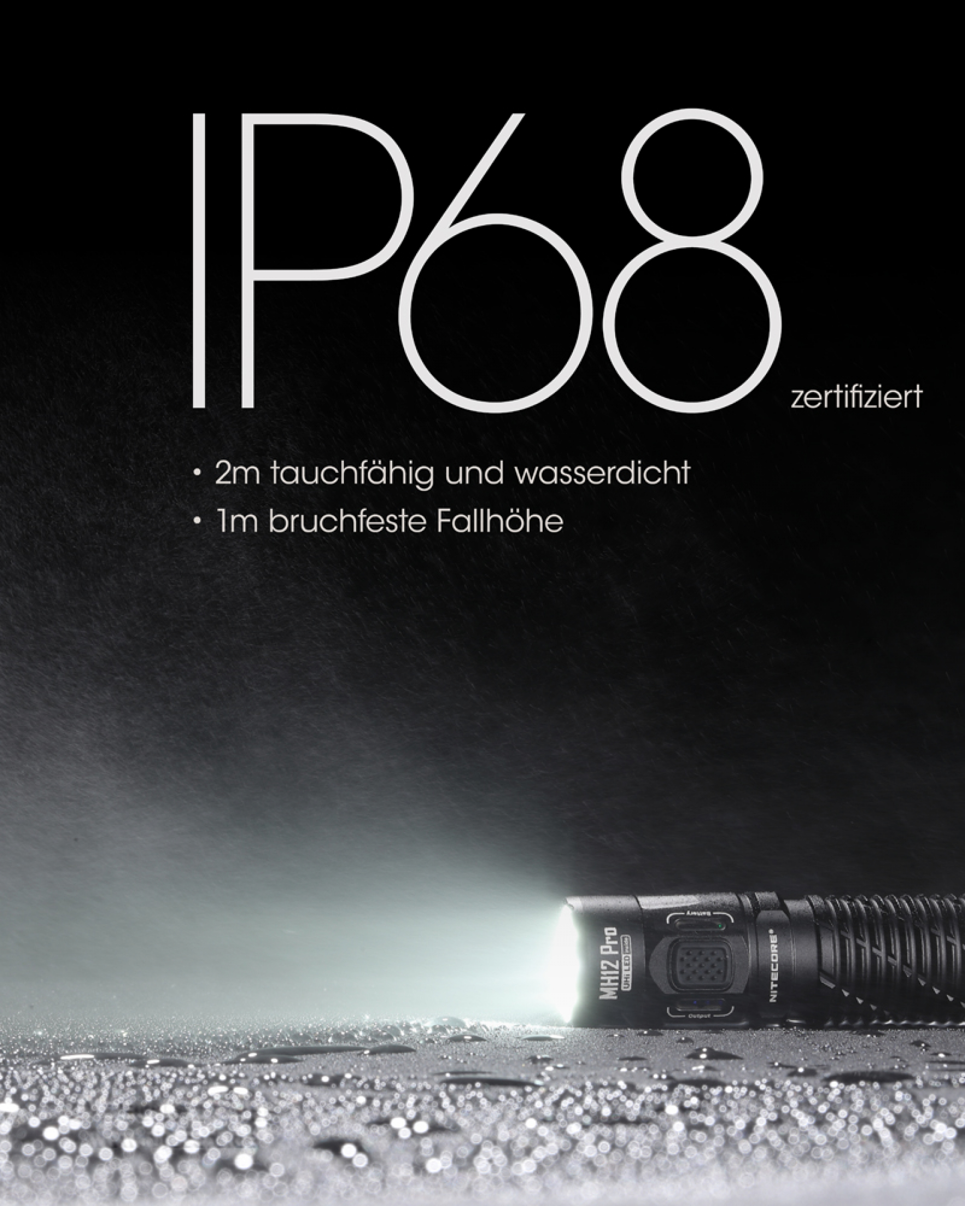 Nitecore Taschenlampe MH12 Pro - 3300 Lumen, UHi 40 LED