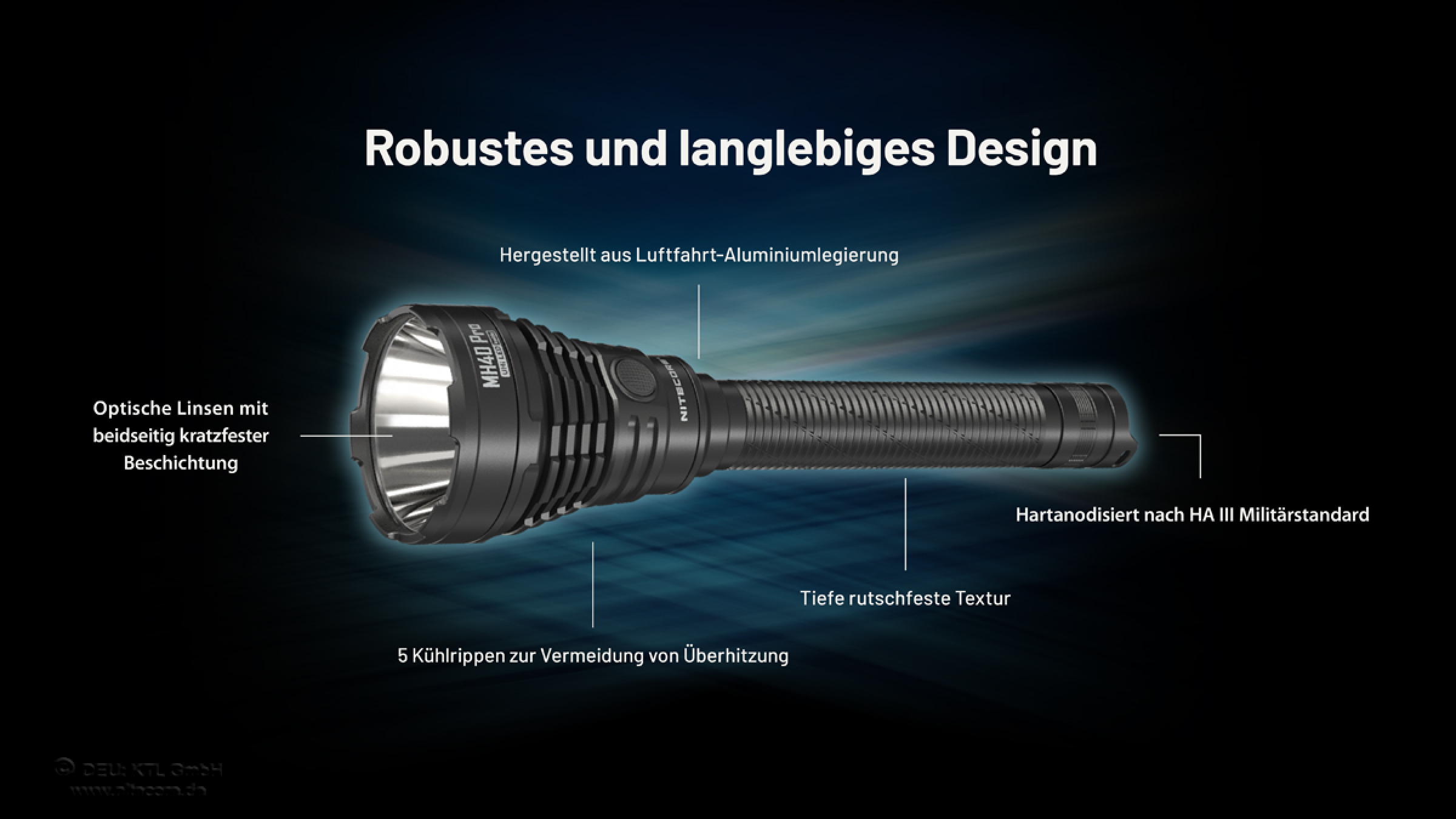 Nitecore  Taschenlampe MH40 PRO - 3500 Lumen