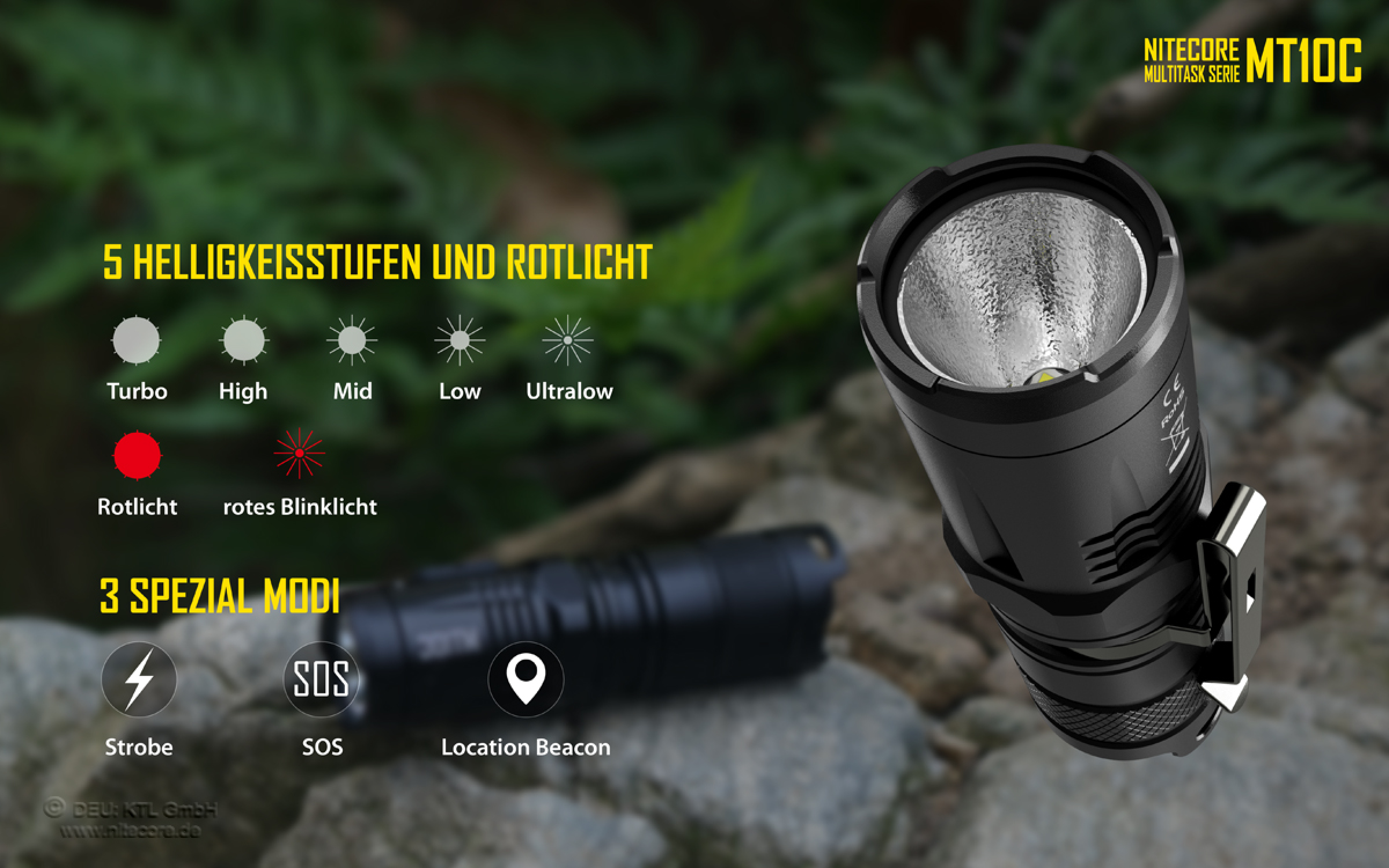 Nitecore Pro Taschenlampe MT10C