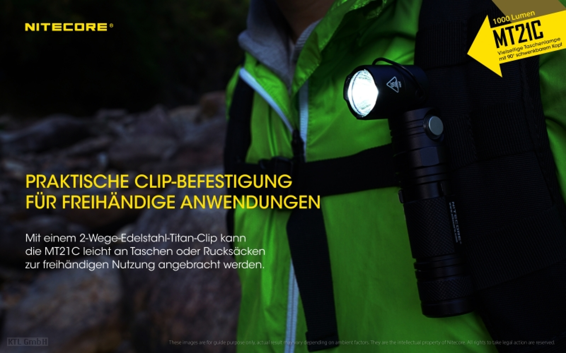 Nitecore Pro Taschenlampe MT21C - 1000 Lumen