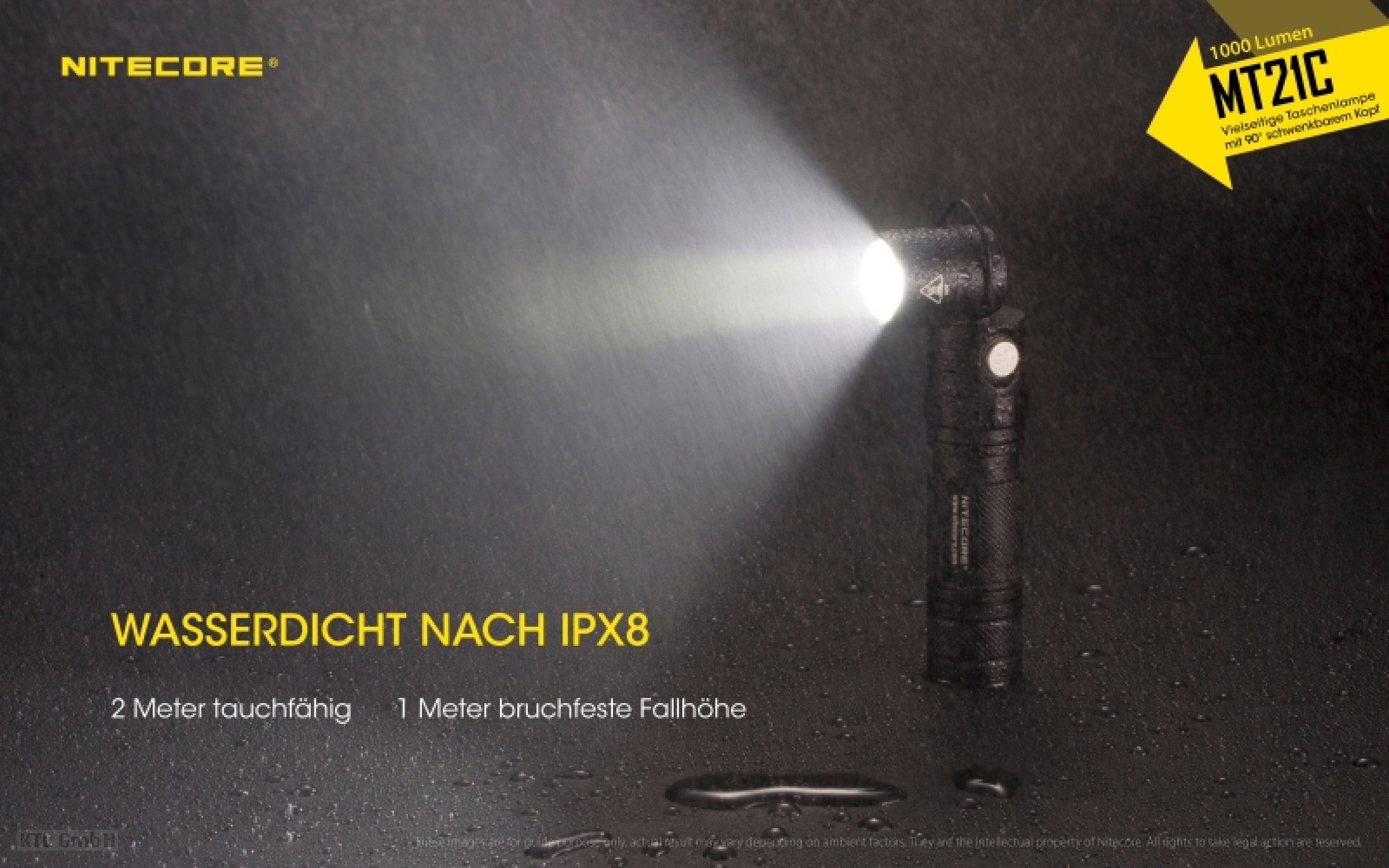 Nitecore Pro Taschenlampe MT21C - 1000 Lumen