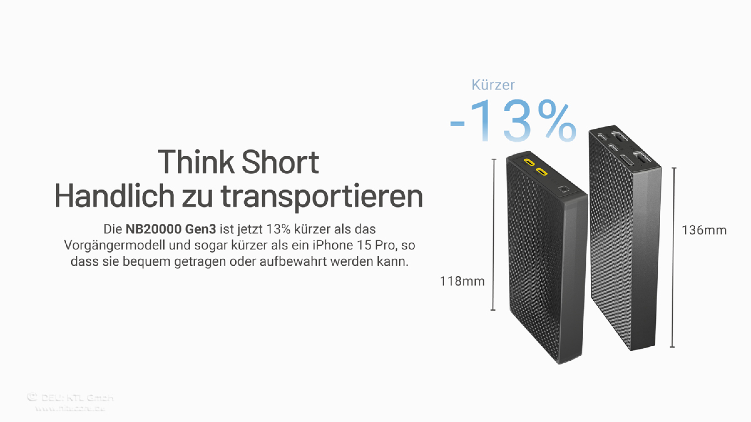 Nitecore Powerbank NB20000 GEN3 - 20000mAh