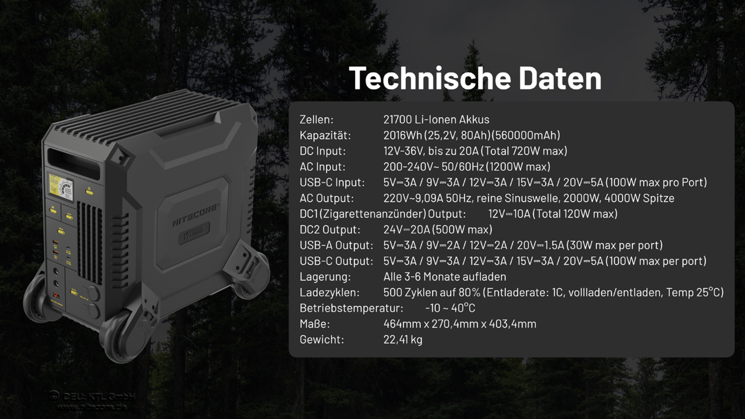 Nitecore Power Station NES2000 - 560000mA