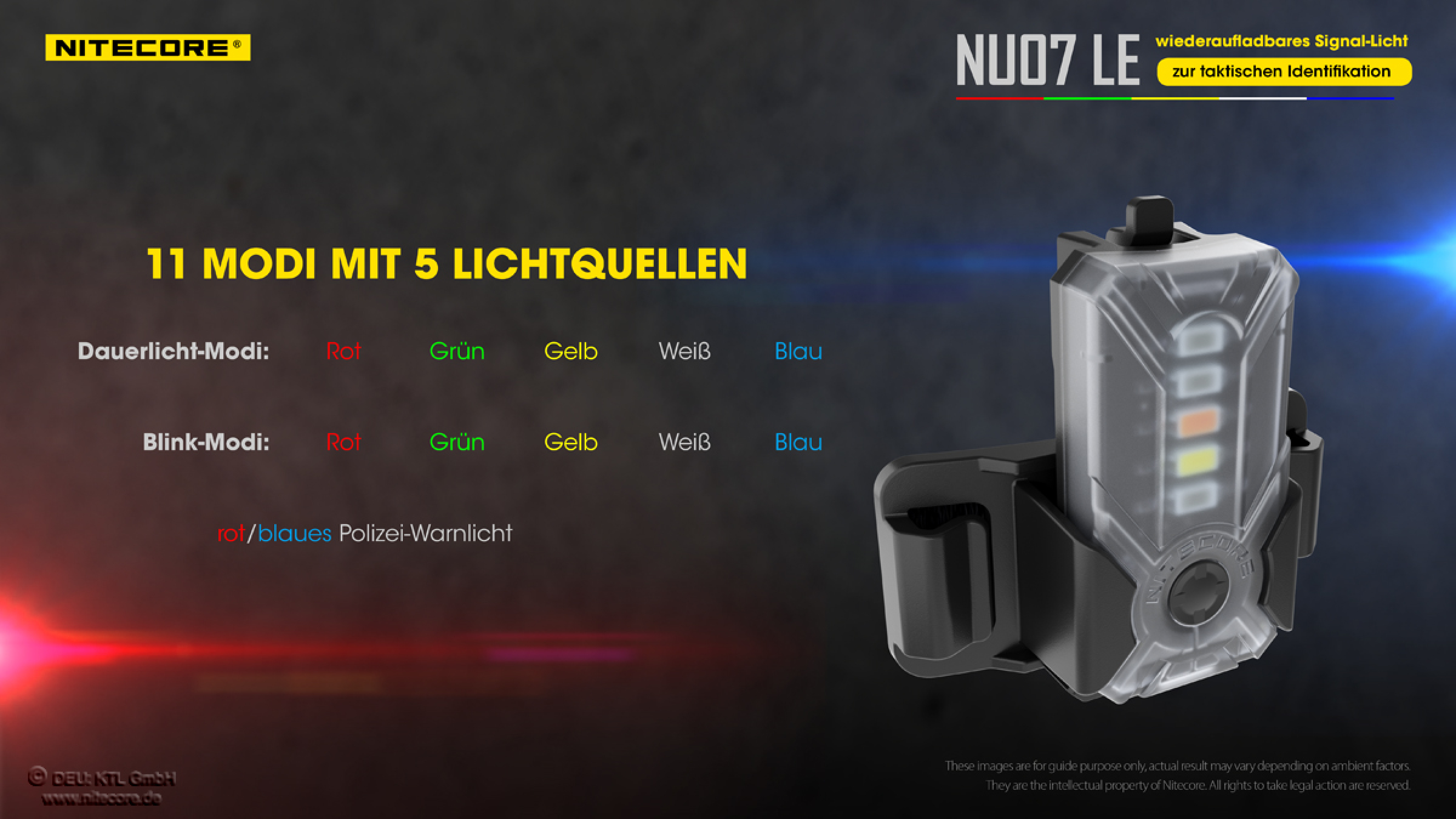 Nitecore Pro Signalleuchte NU07 LE