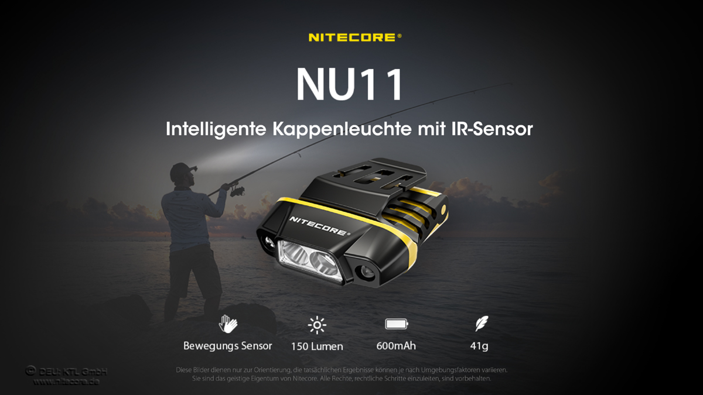 Nitecore NU11 - Clipleuchte mit IR-Sensor