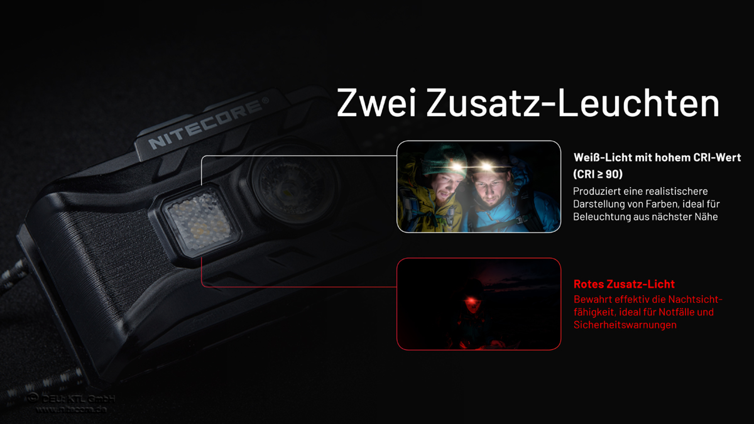 Nitecore  Kopfleuchte  NU20 Classic - 360 Lumen