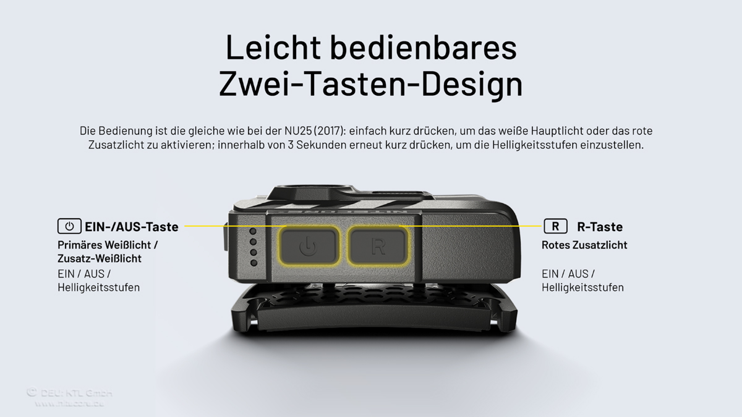 Nitecore  Kopfleuchte  NU20 Classic - 360 Lumen