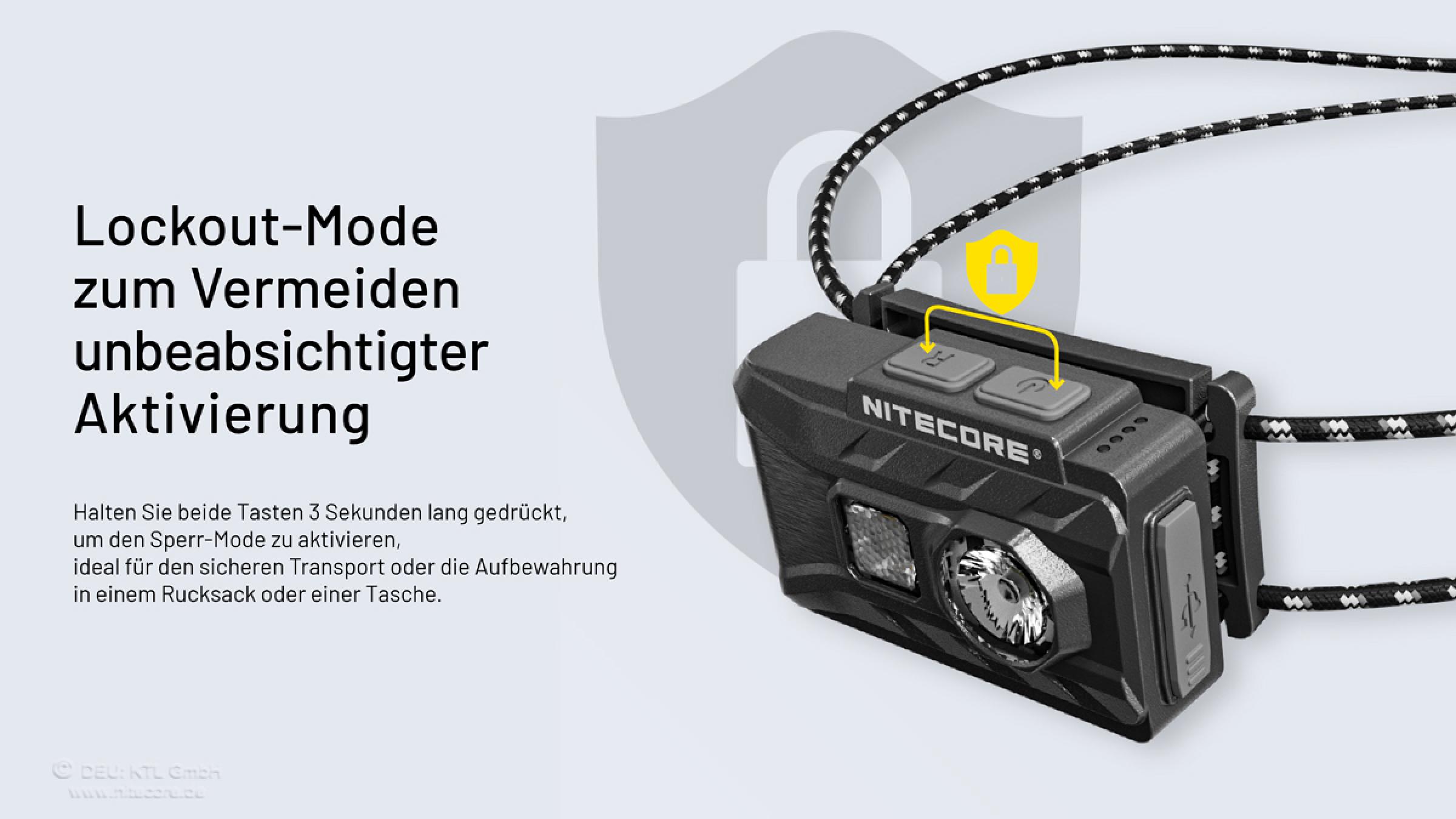 Nitecore  Kopfleuchte  NU20 Classic - 360 Lumen