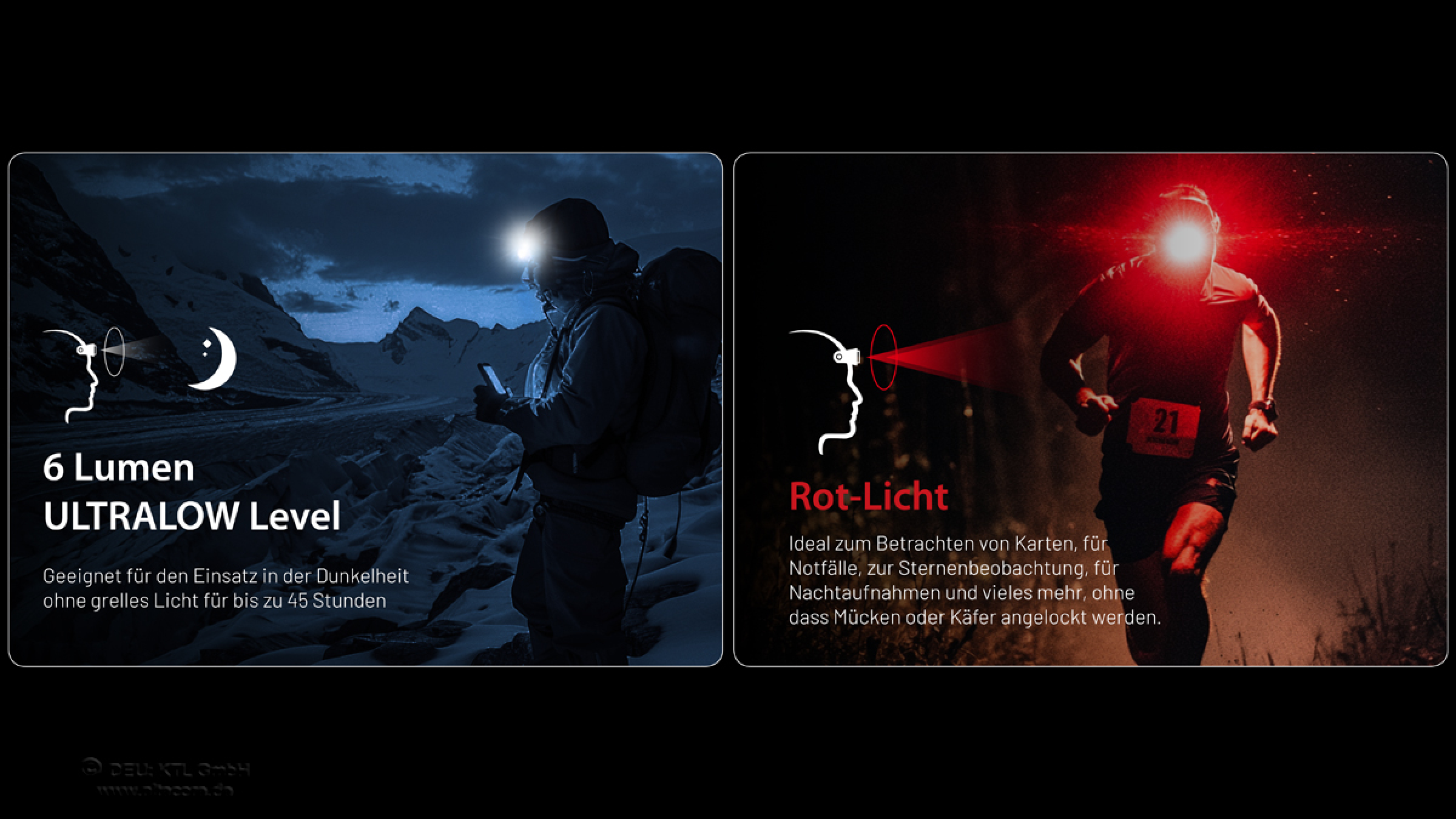 Nitecore Stirnleuchte NU25 MCT - 400 Lumen