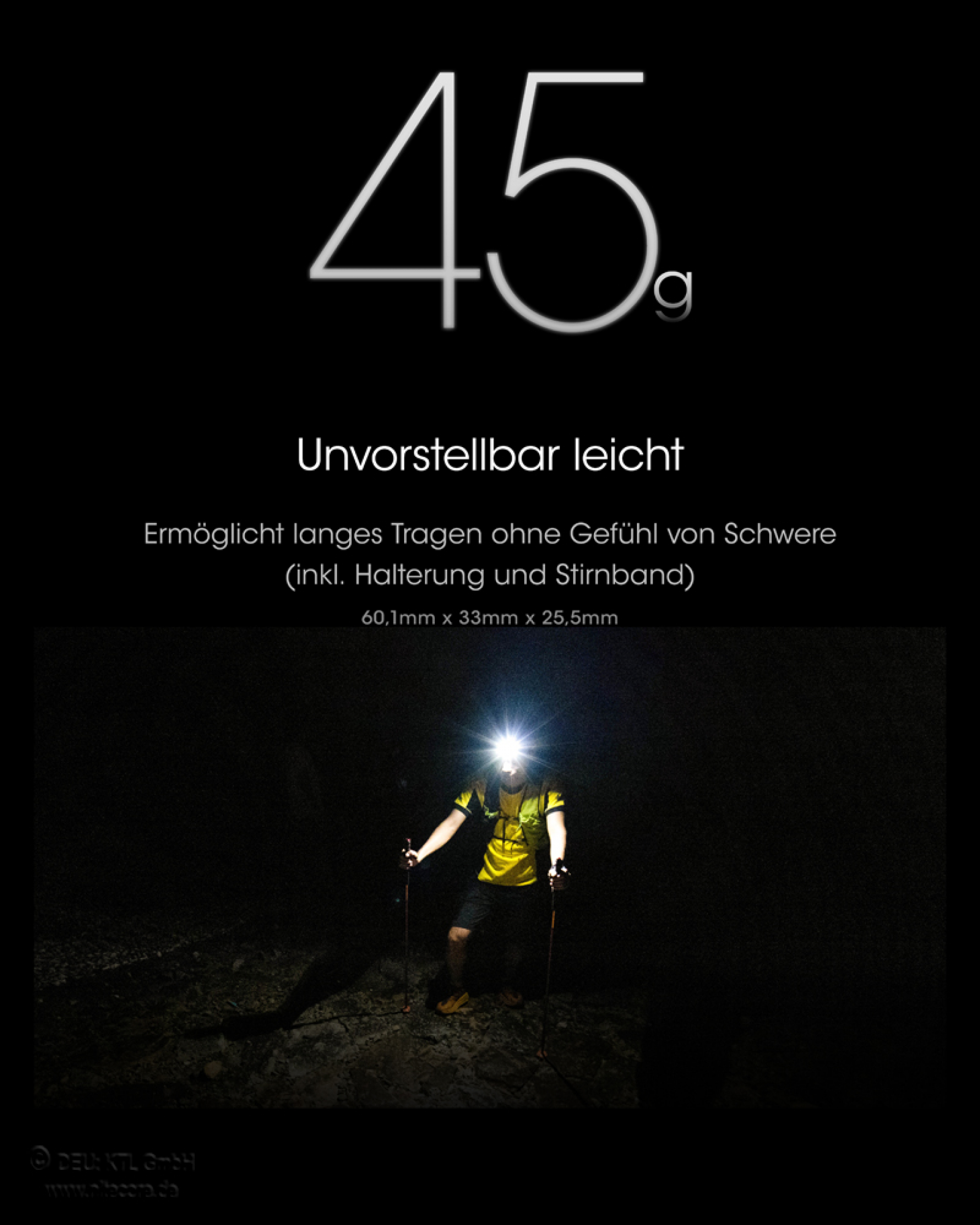 Nitecore Stirnleuchte NU25 Ultralight inkl. Akku