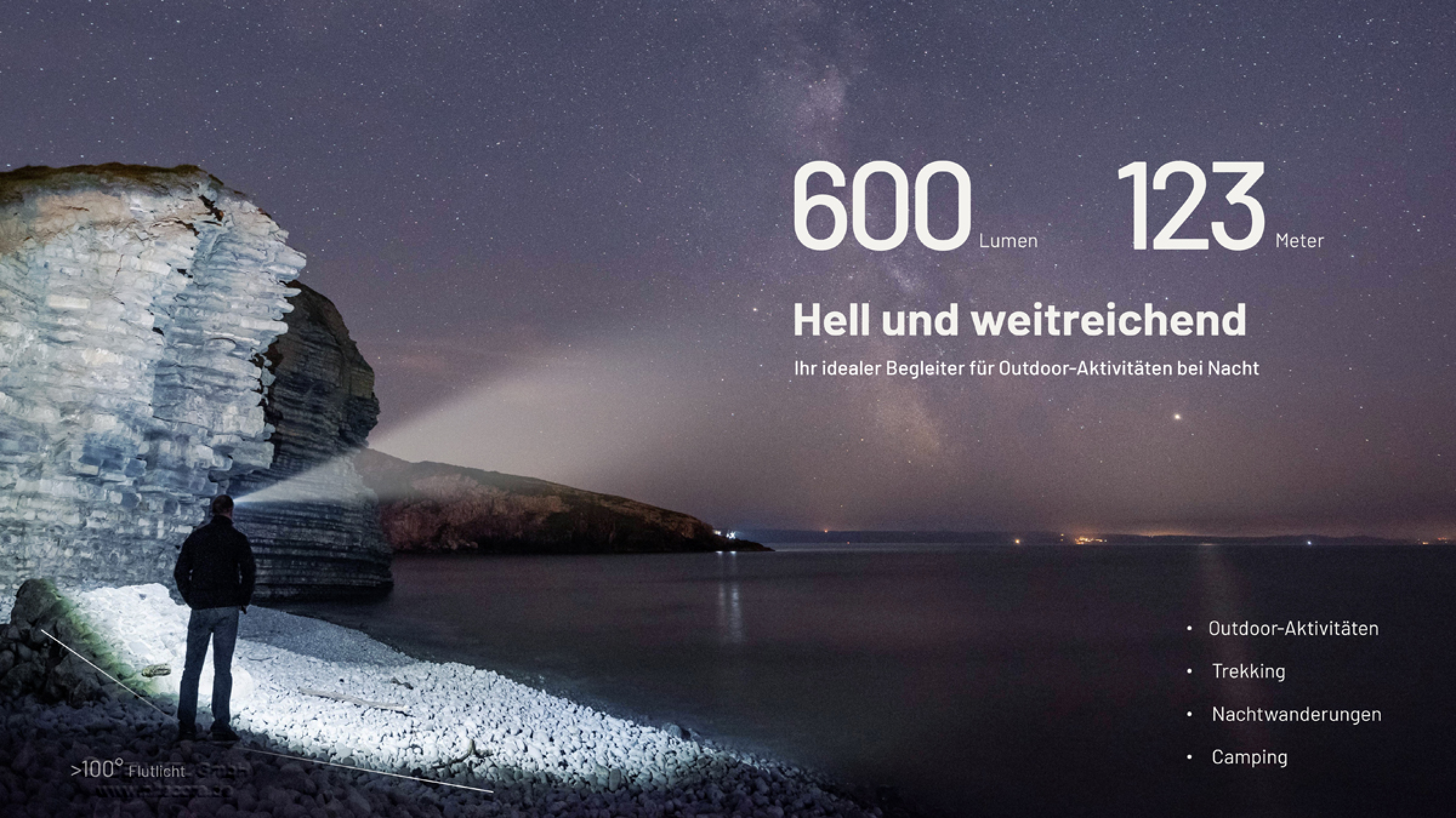 Nitecore Kopfleuchte NU27 alpine white 600 Lumen