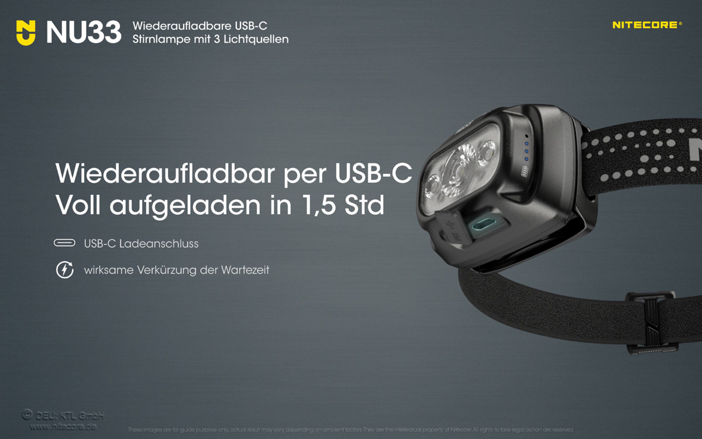 Nitecore Pro Kopfleuchte NU33 - 700 Lumen