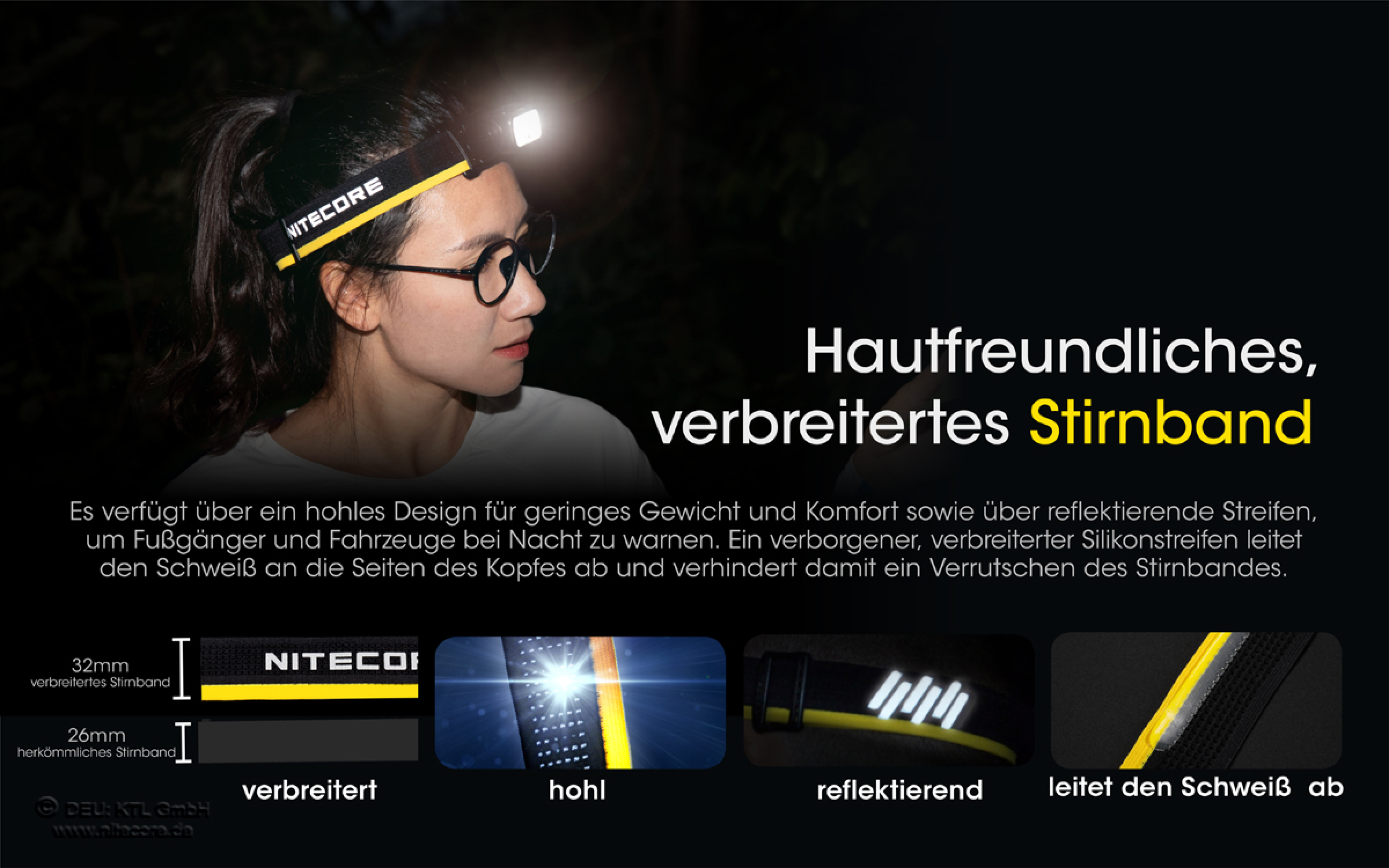 Nitecore Pro Kopfleuchte NU43 - 1400 Lumen