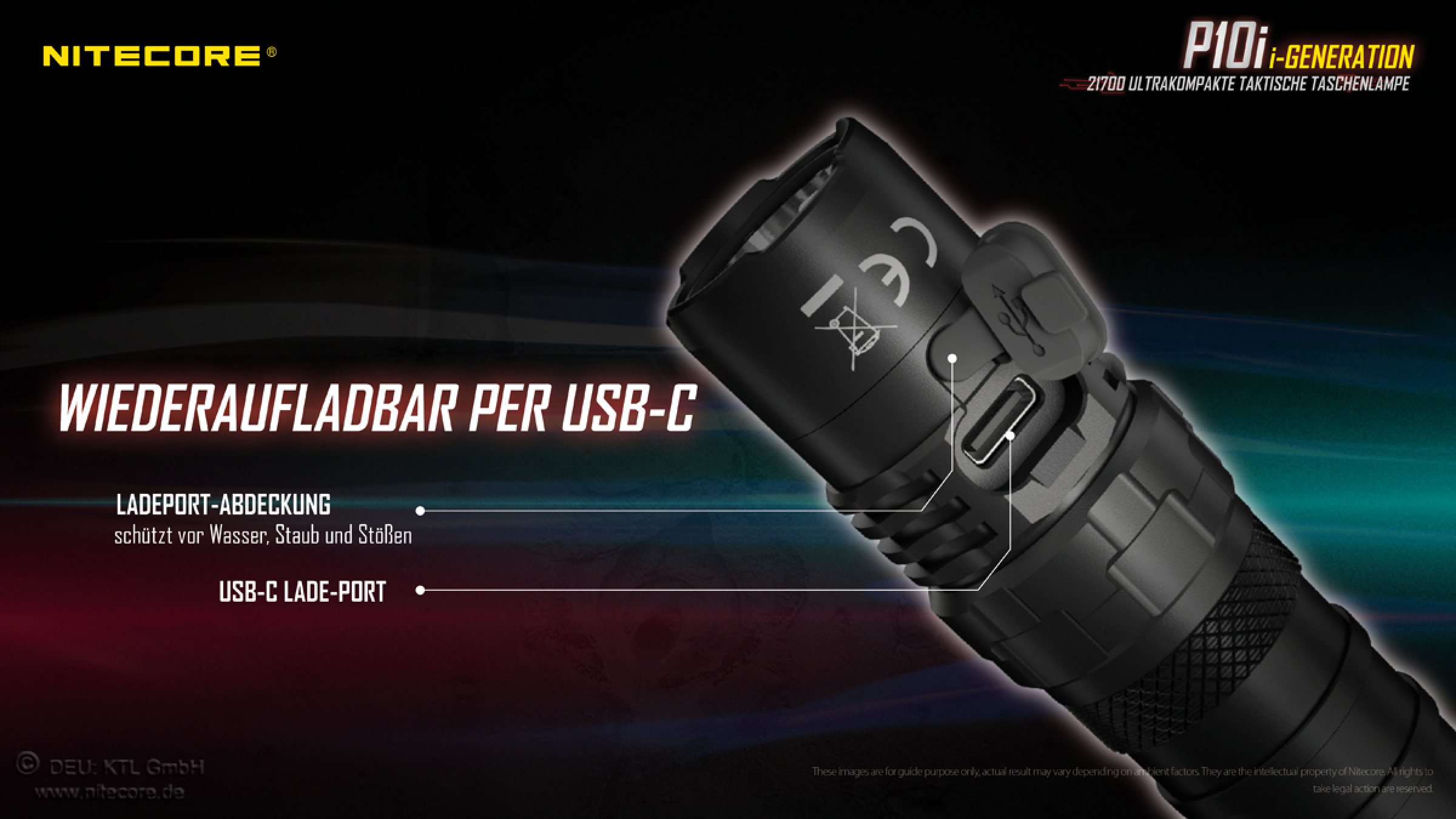 Nitecore Pro Flashlight P10i - 1800 Lumens