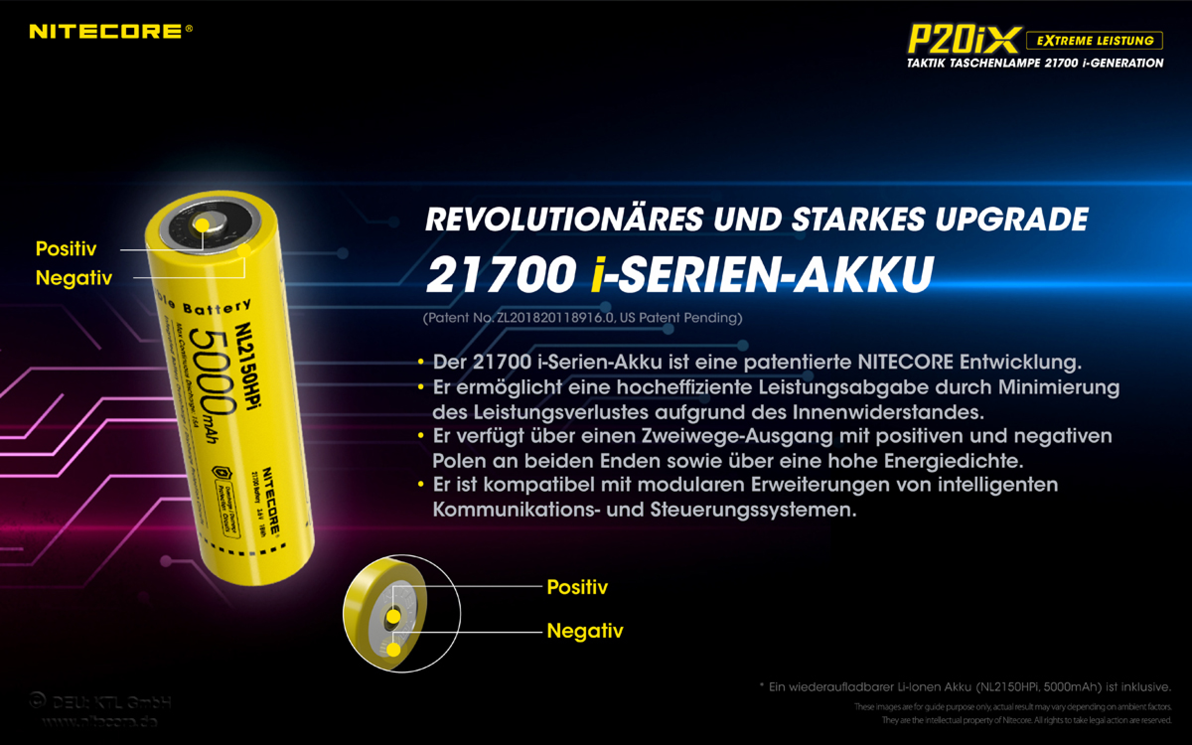 Nitecore Taschenlampe P20iX - 4000 Lumen