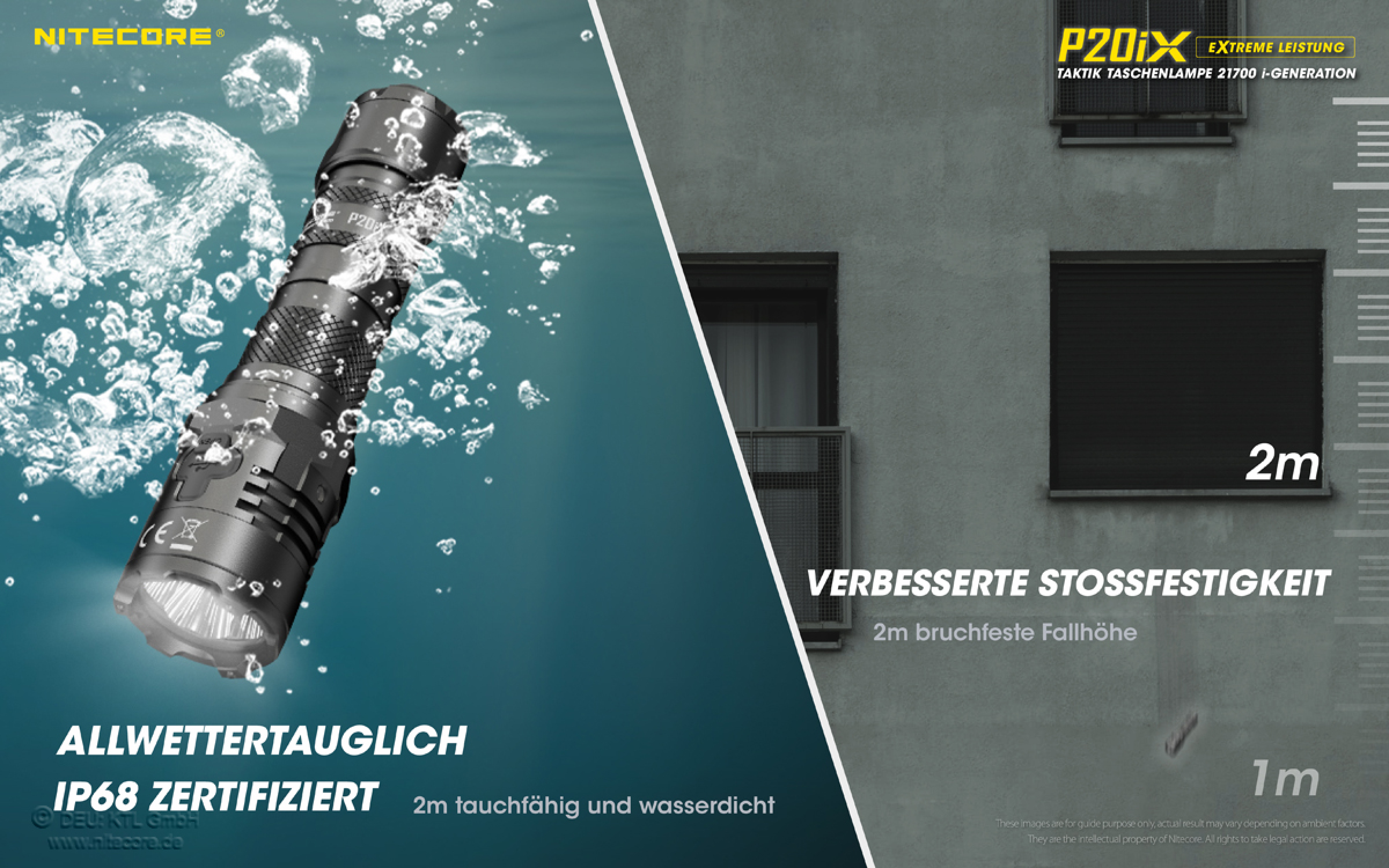 Nitecore Taschenlampe P20iX - 4000 Lumen