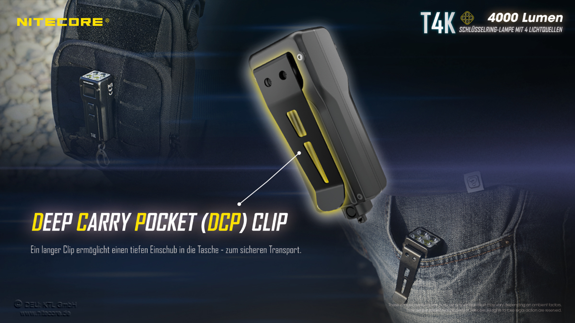 Nitecore Keyring T4K - 4000 Lumen