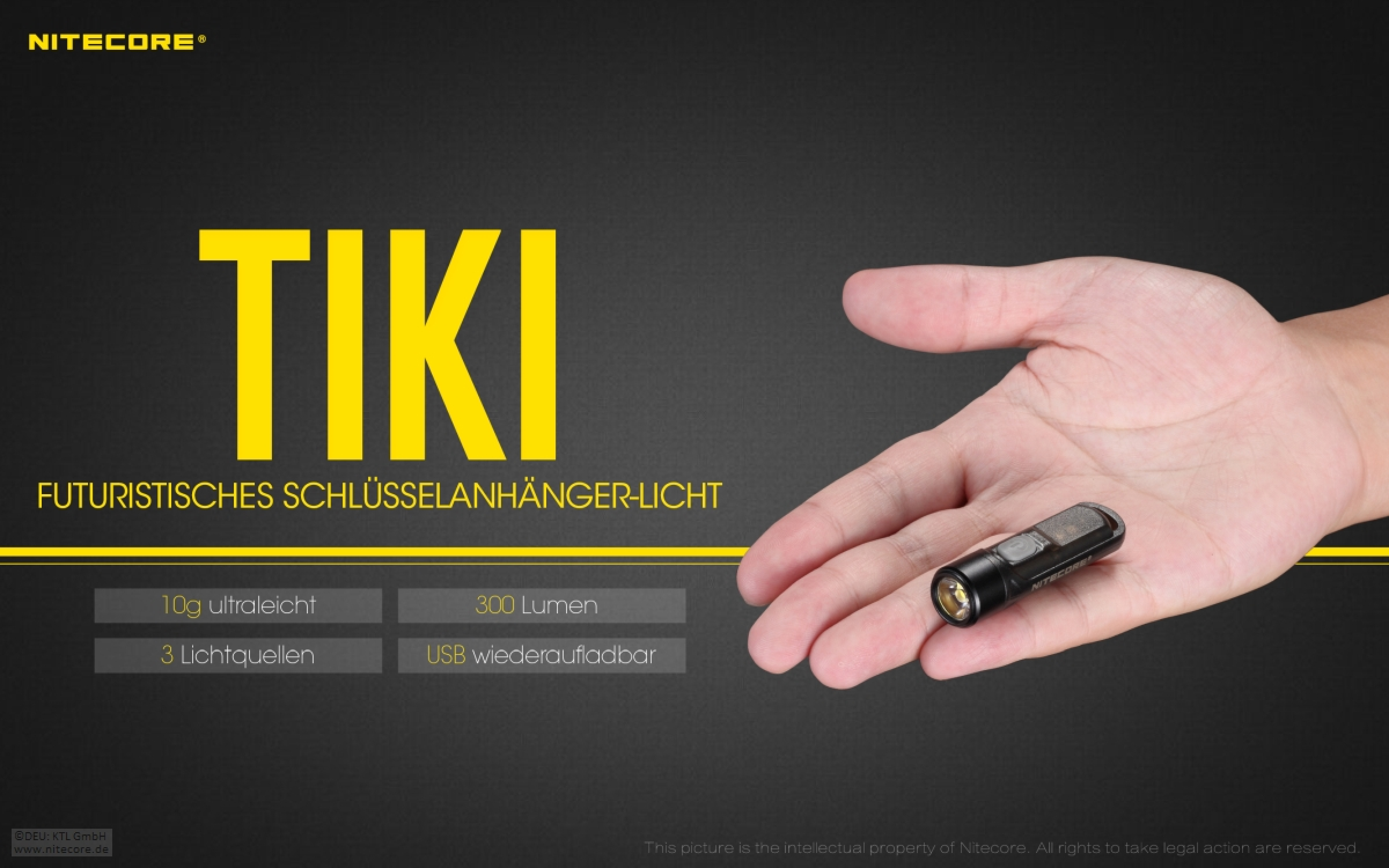 Nitecore Keyring Schlüsselbundlampe TIKI