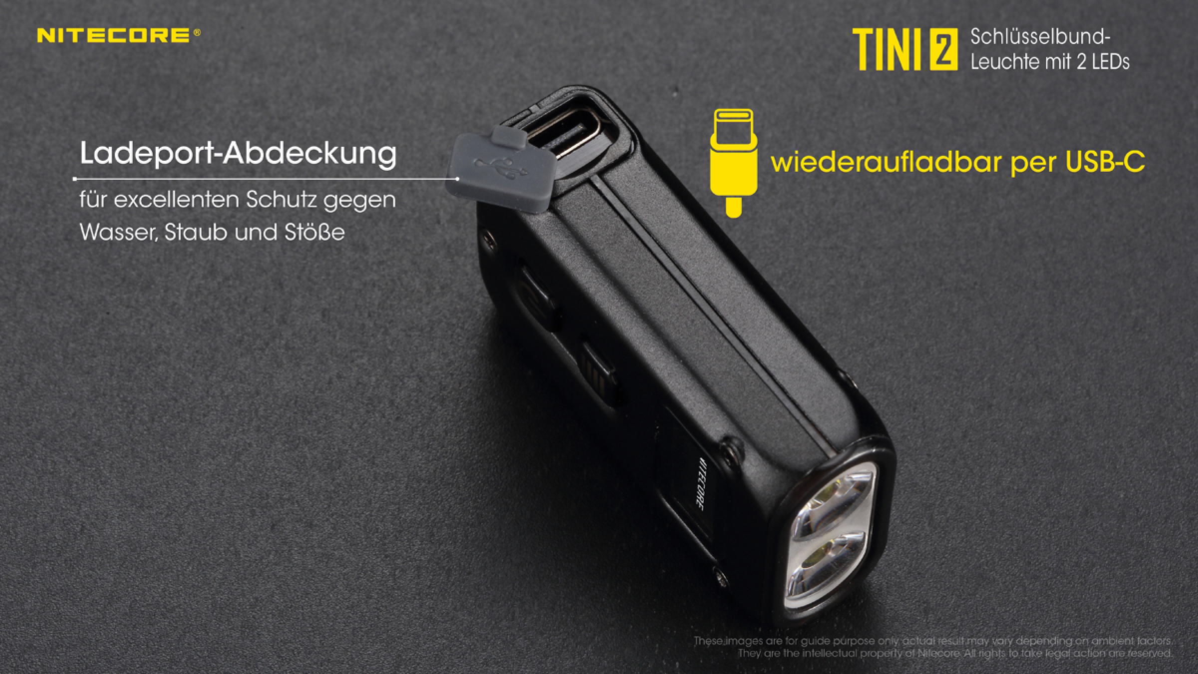 Nitecore Keyring Schlüsselbundleuchte TINI 2 - schwarz