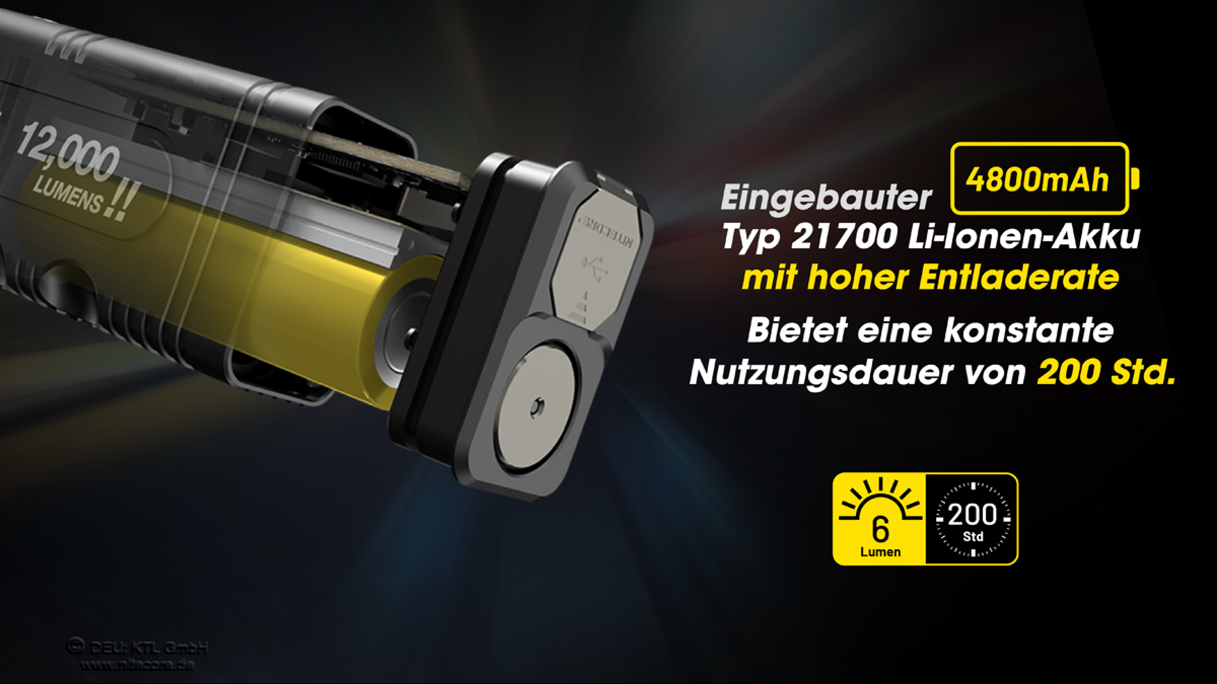 Nitecore Pro Taschenlampe Nitecore TM12K - 12000 Lumen