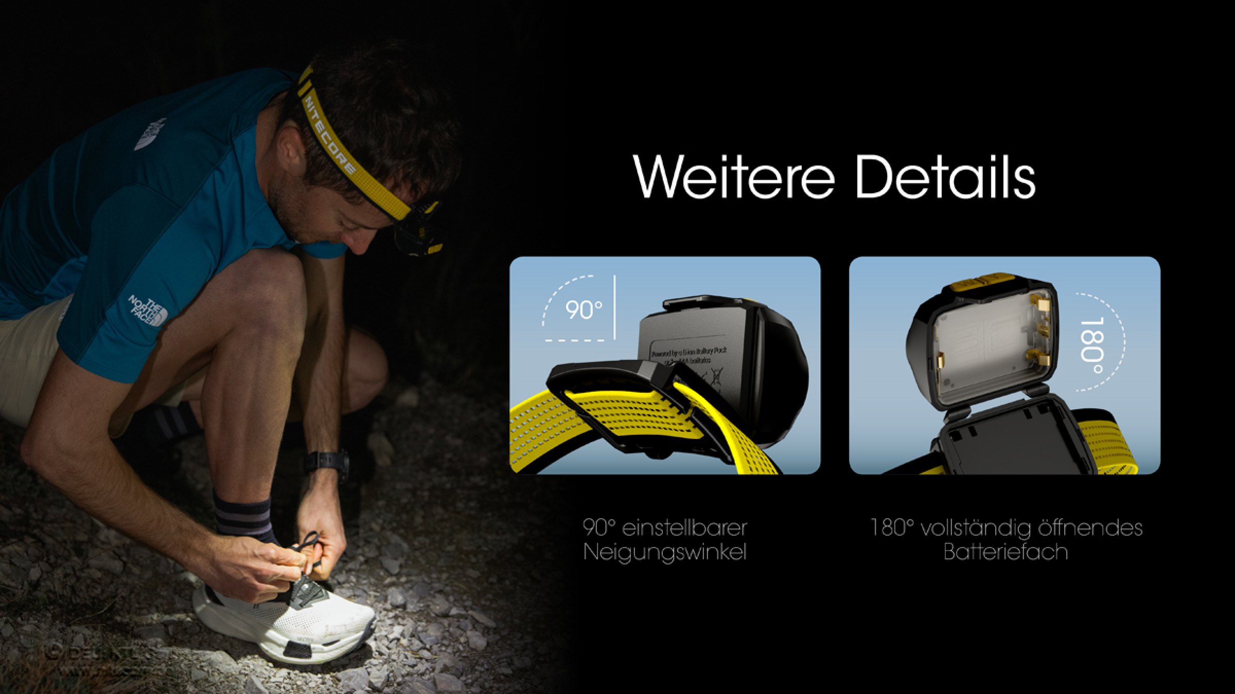 Nitecore Kopfleuchte UT27 (2024) - Dual Power, 800 Lumen