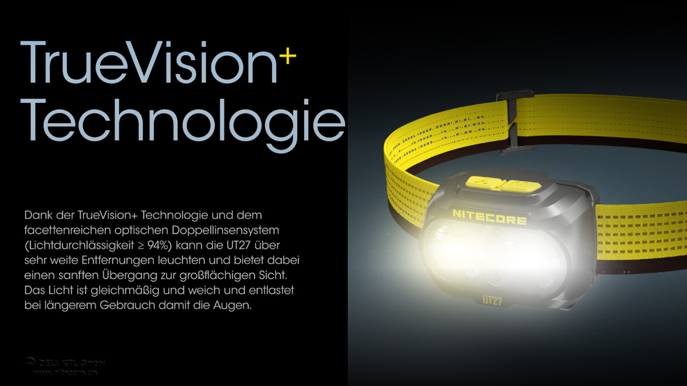 VOLTRONIC SHOP - Nitecore head light UT27 - Dual Power - 800 lumens