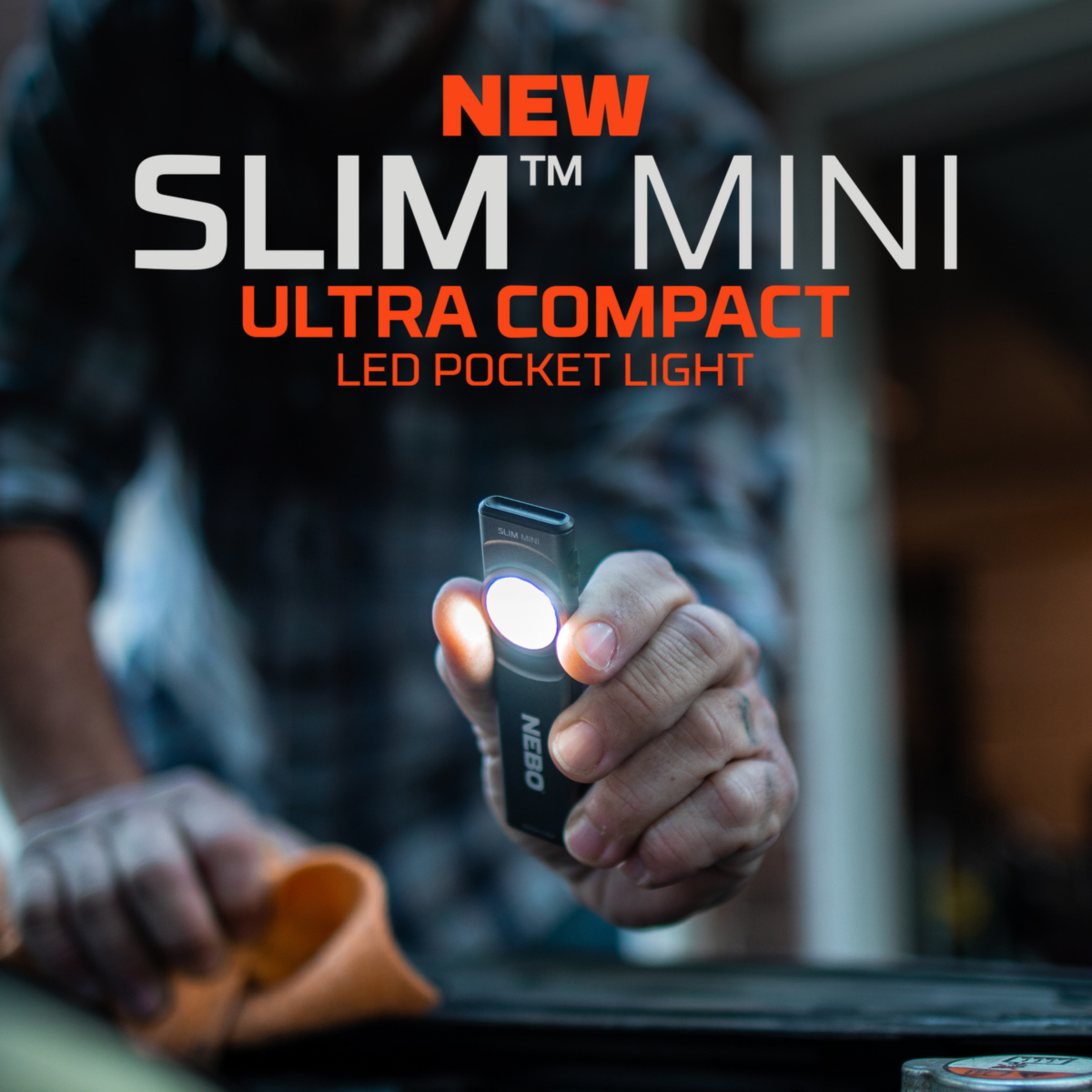 NEBO Taschenlampe SLIM MINI ultrakompakt wiederaufladbar 250 Lumen