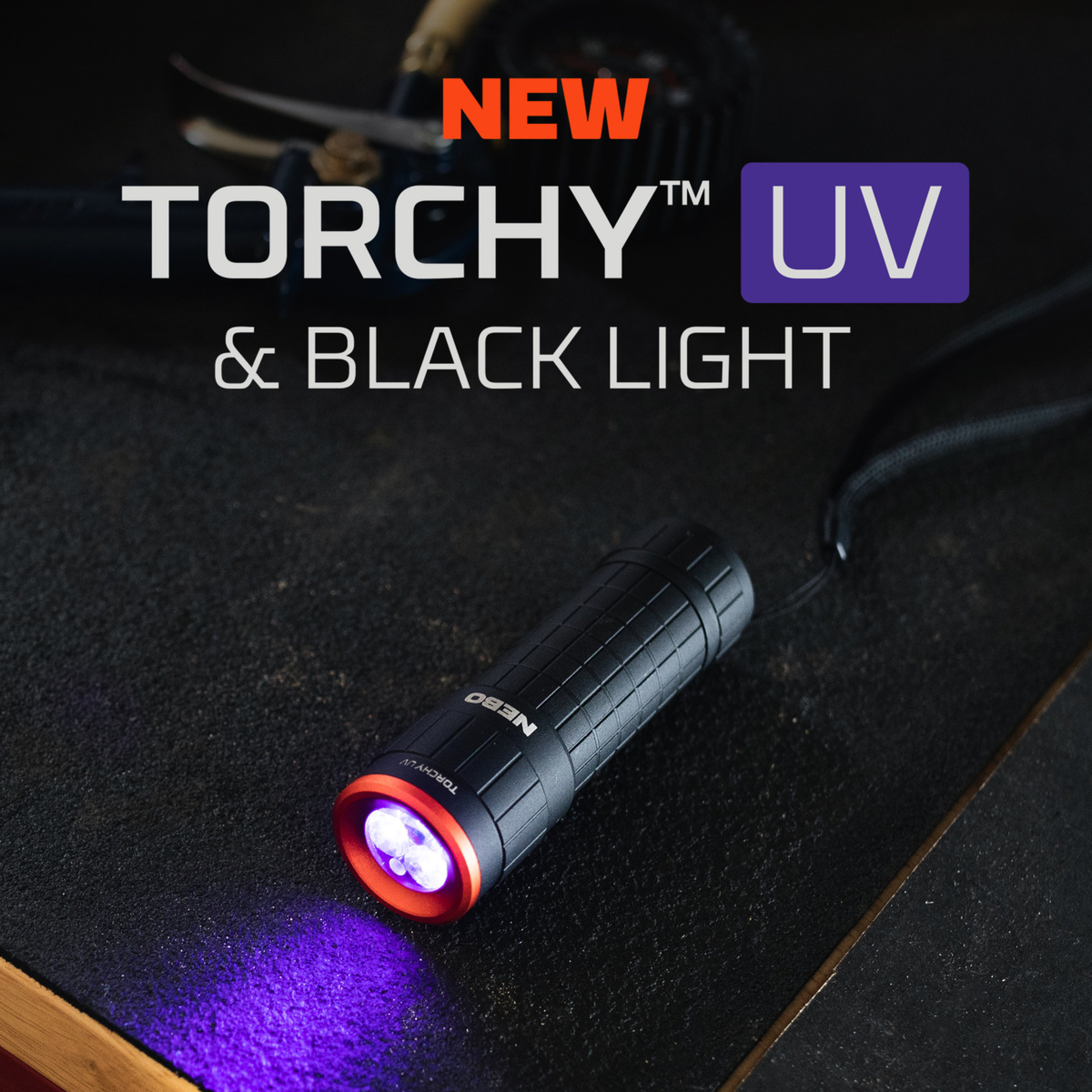 NEBO UV-Taschenlampe TORCHY UV Dual-Band (365nm + 395nm) inkl. Batterien