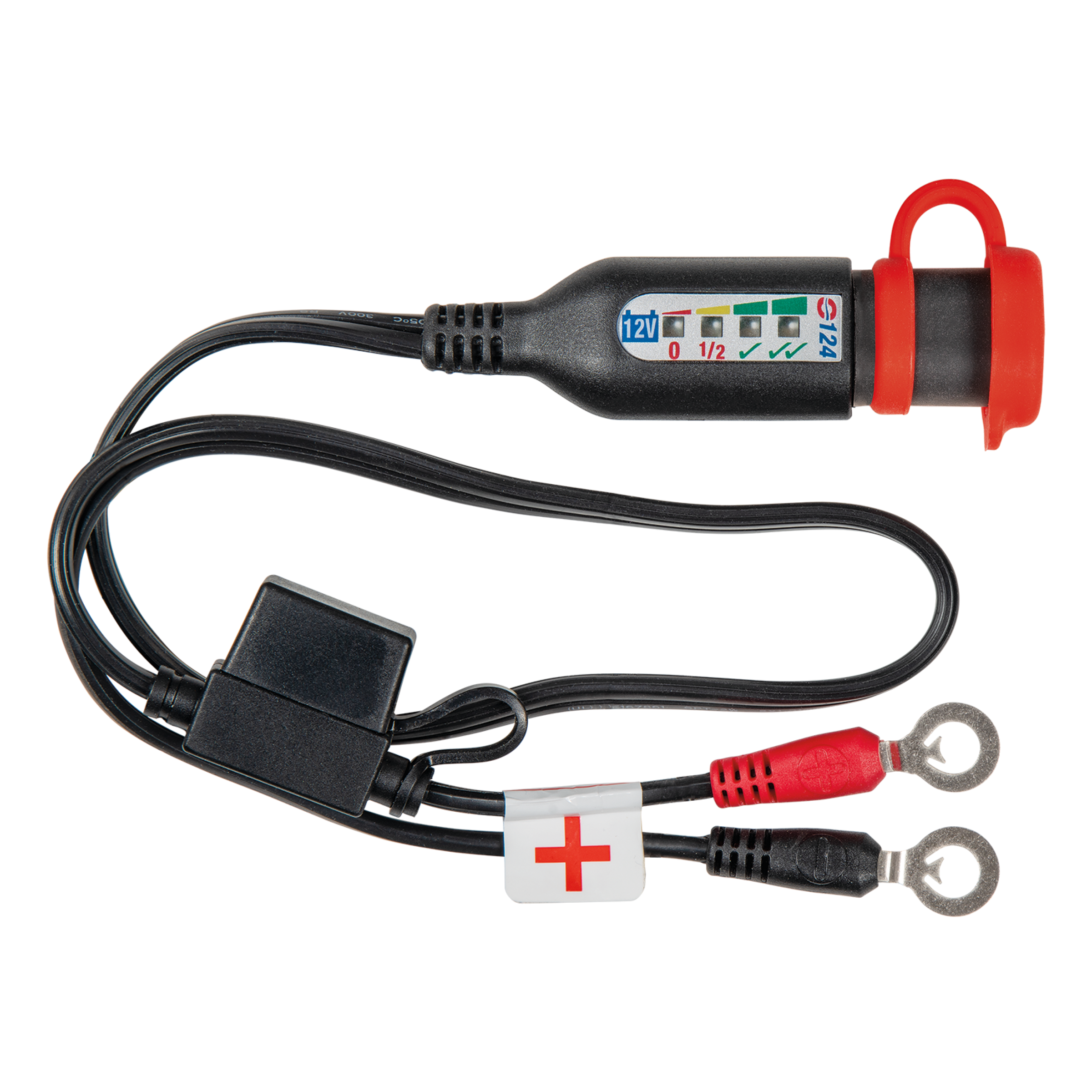 Optimate MONITOR O-124 Batteriekabel mit Ladezustandsüberwachung