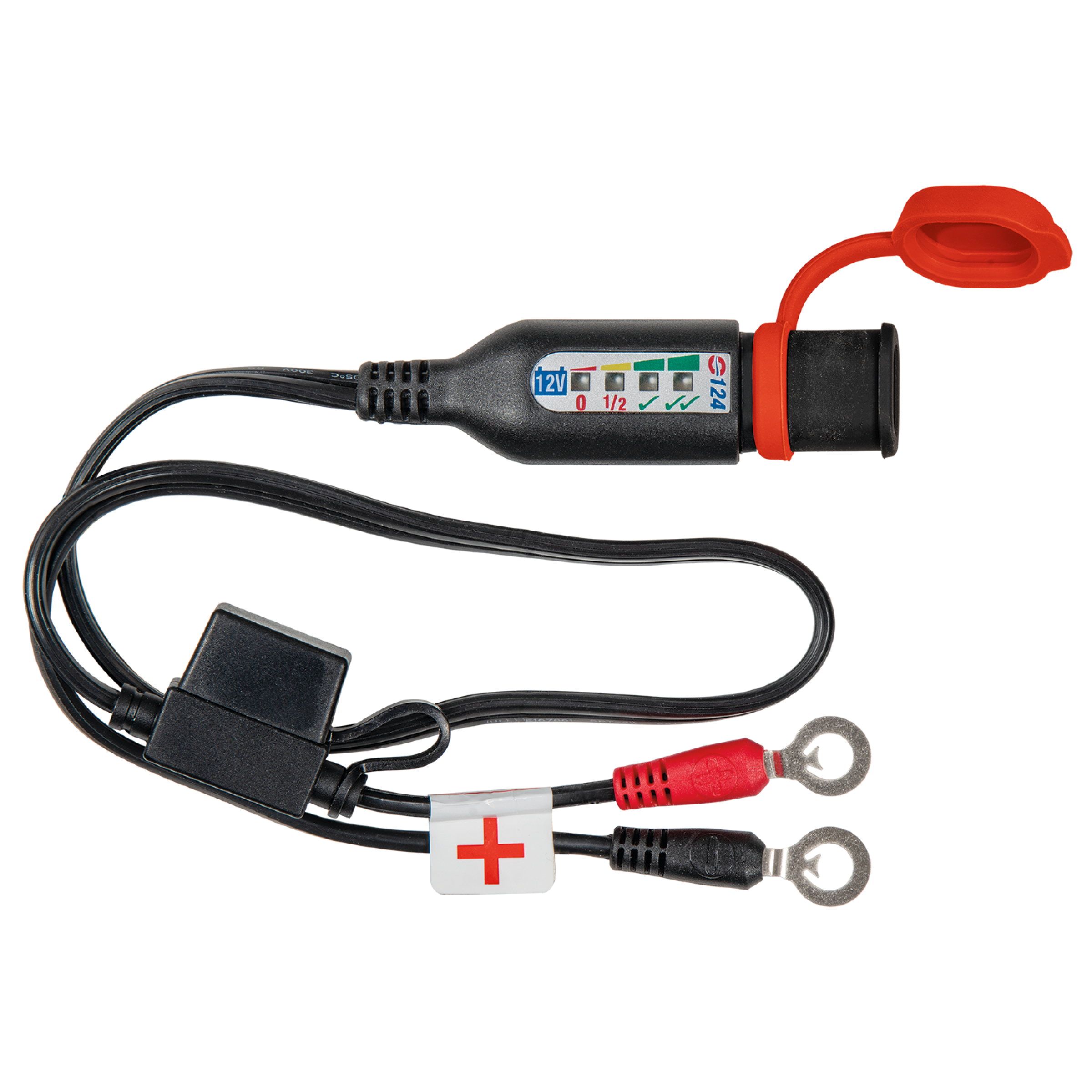 Optimate MONITOR O-124 Batteriekabel mit Ladezustandsüberwachung