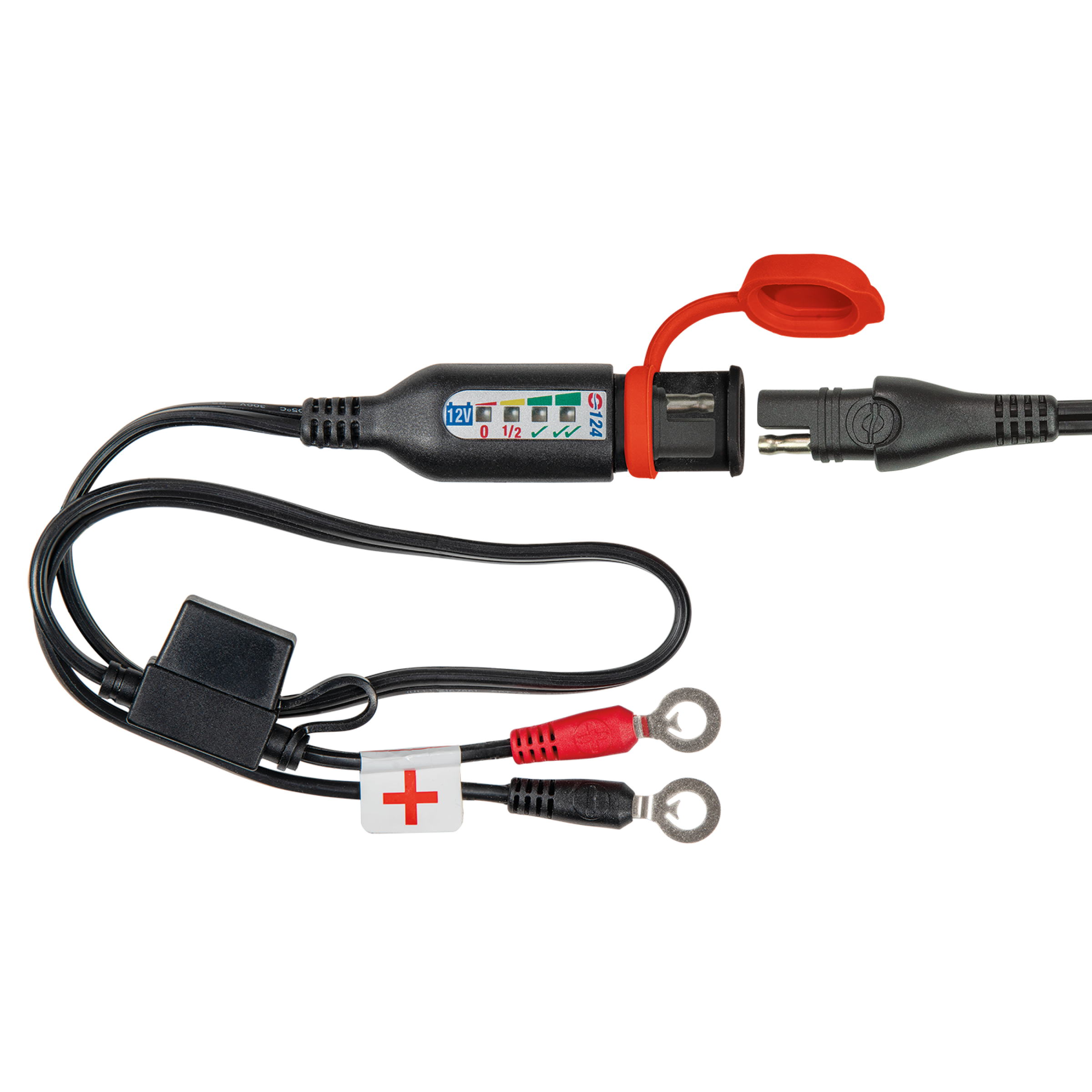 Optimate MONITOR O-124 Batteriekabel mit Ladezustandsüberwachung