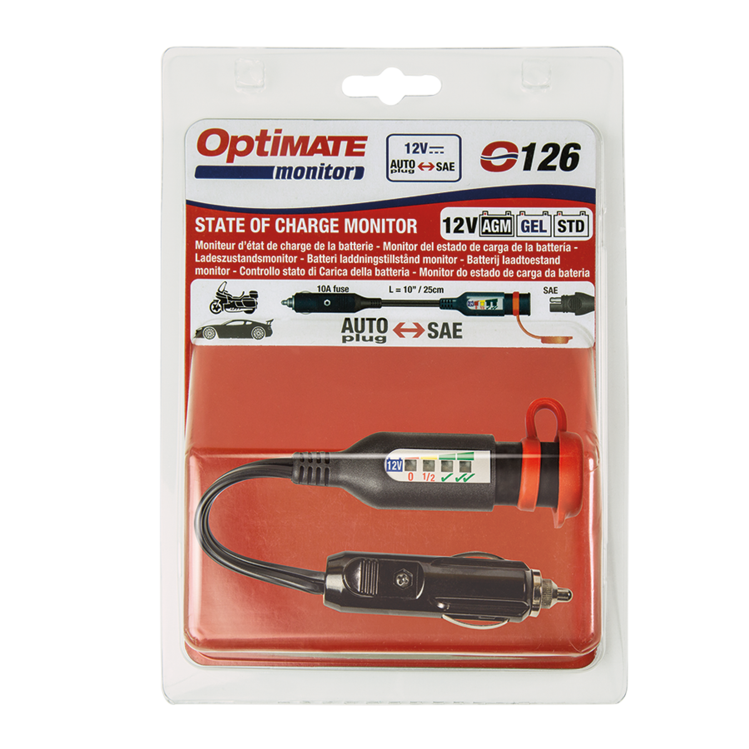 Optimate Autosteckdosenadapter MONITOR O-126