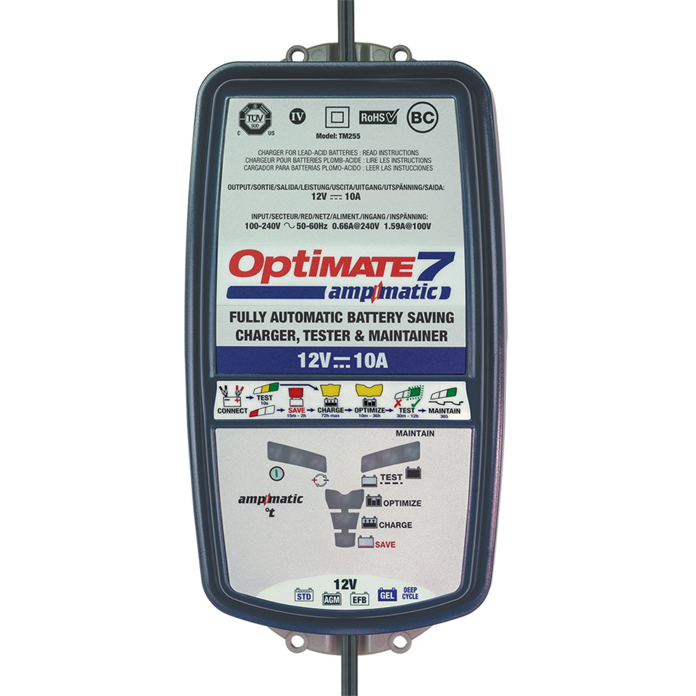 Optimate Ladegerät 7 AMPMATIC 12V 3 bis 240Ah