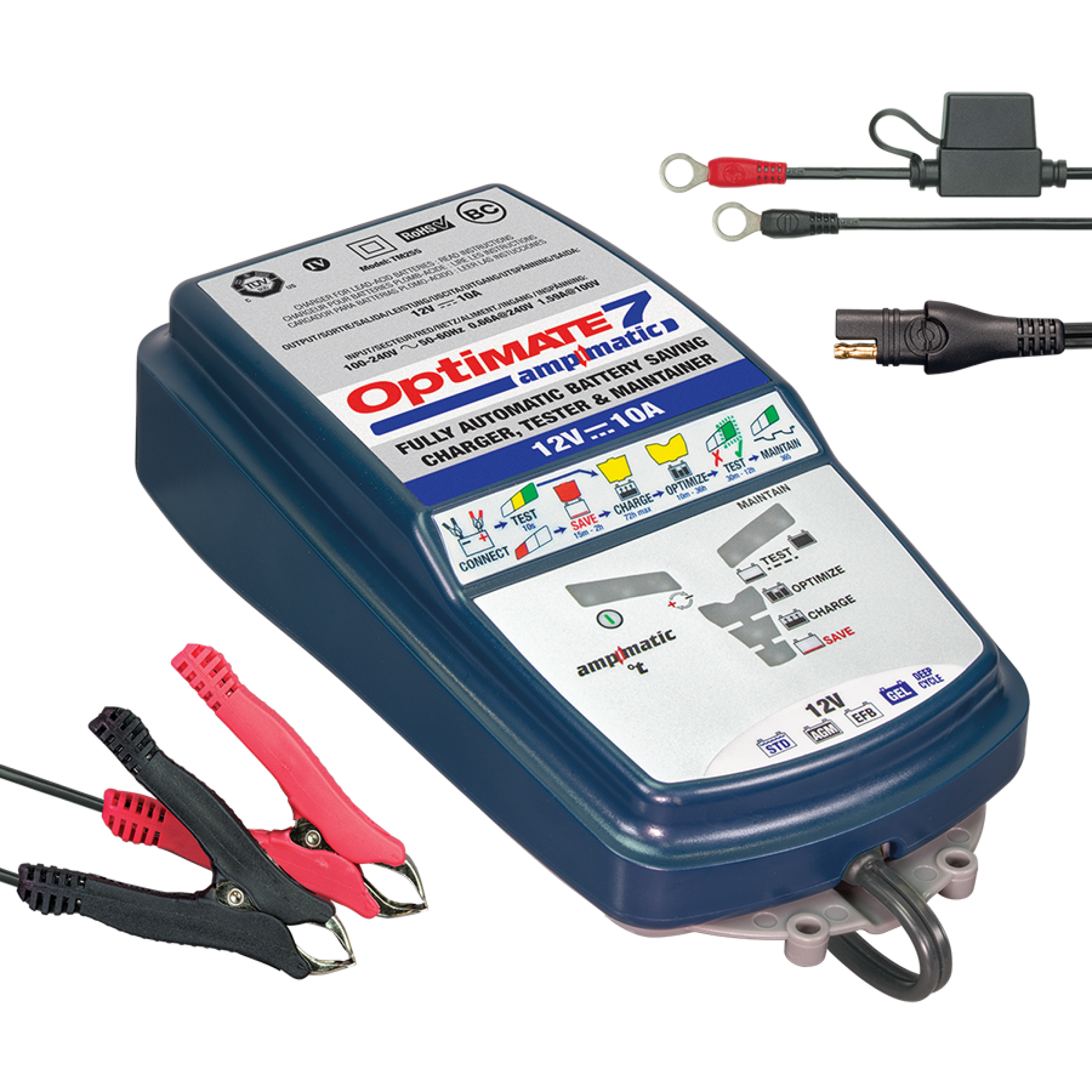 Optimate Ladegerät 7 AMPMATIC 12V 3 bis 240Ah