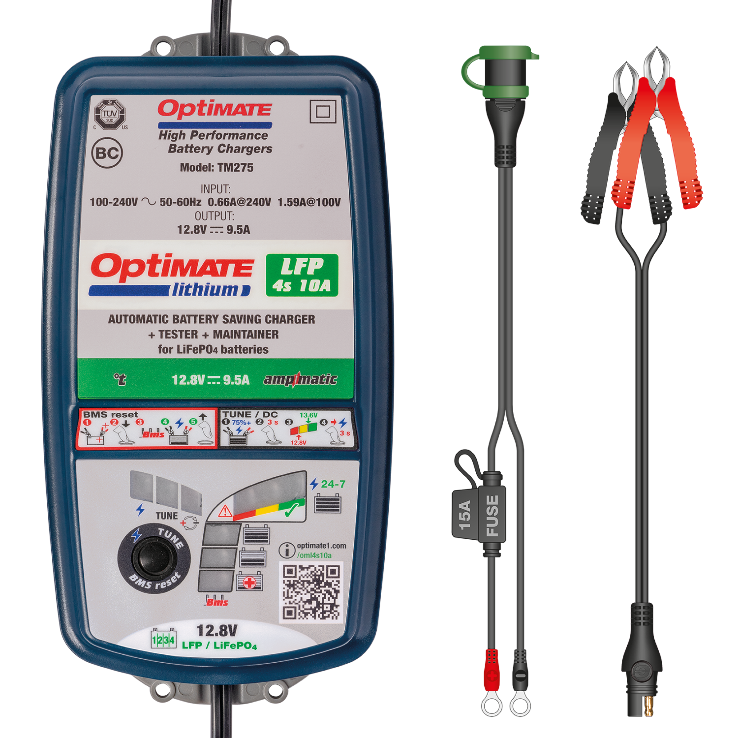 Optimate chargers Lithium 4S 9.5A