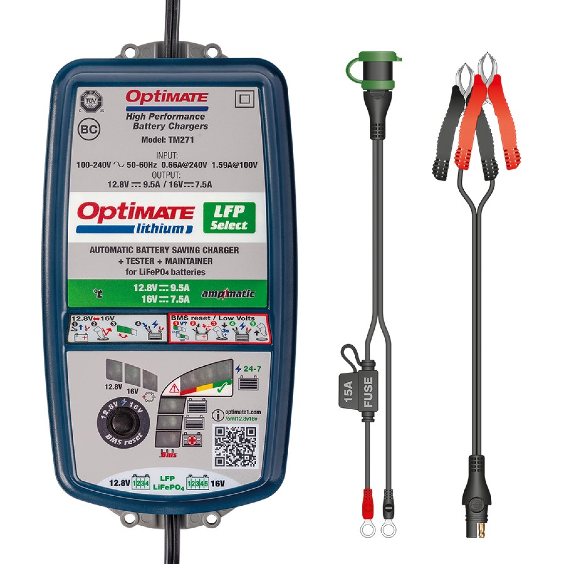 Optimate  Ladegeräte Lithium 4S 9A/5S 7A