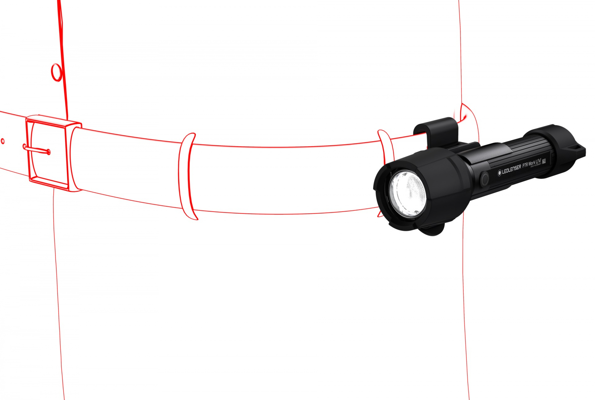 Led Lenser Taschenlampe P7R Work UV - 1200 Lumen