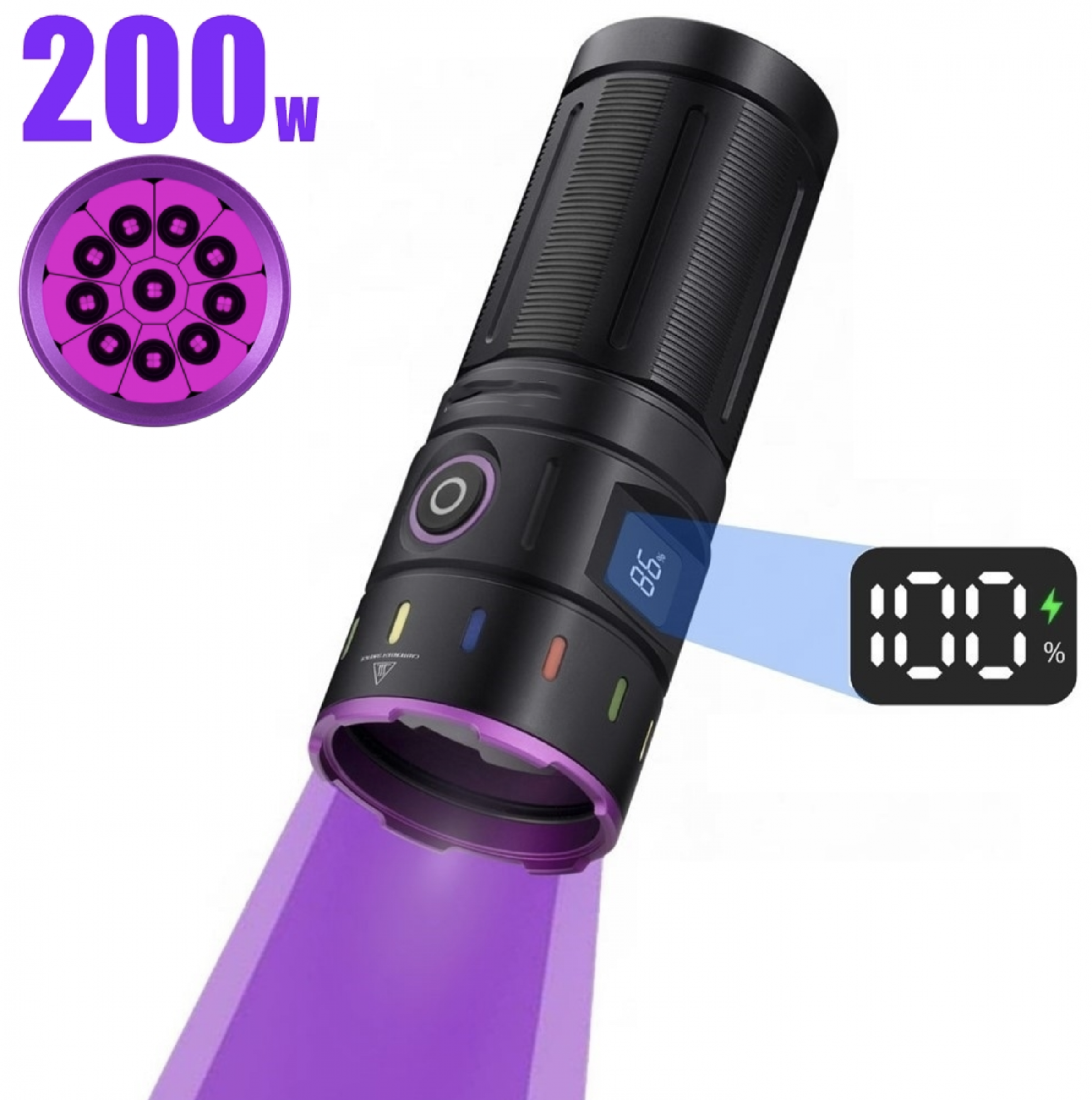 Infinio WORK UV-P7 200 Watt Taschenlampe Ultraviolett