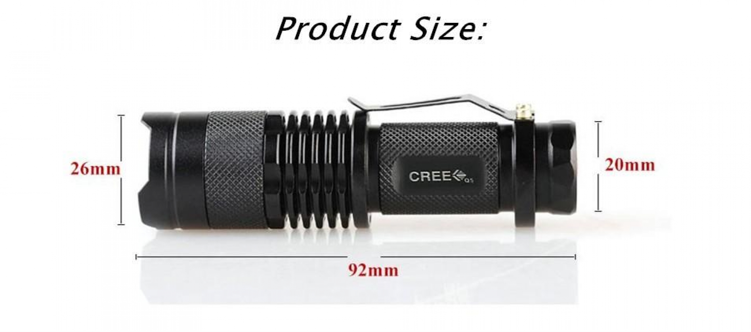 UFI Mini R3 LED fokussierbar Cree Q5 300 Lumen - SILVER