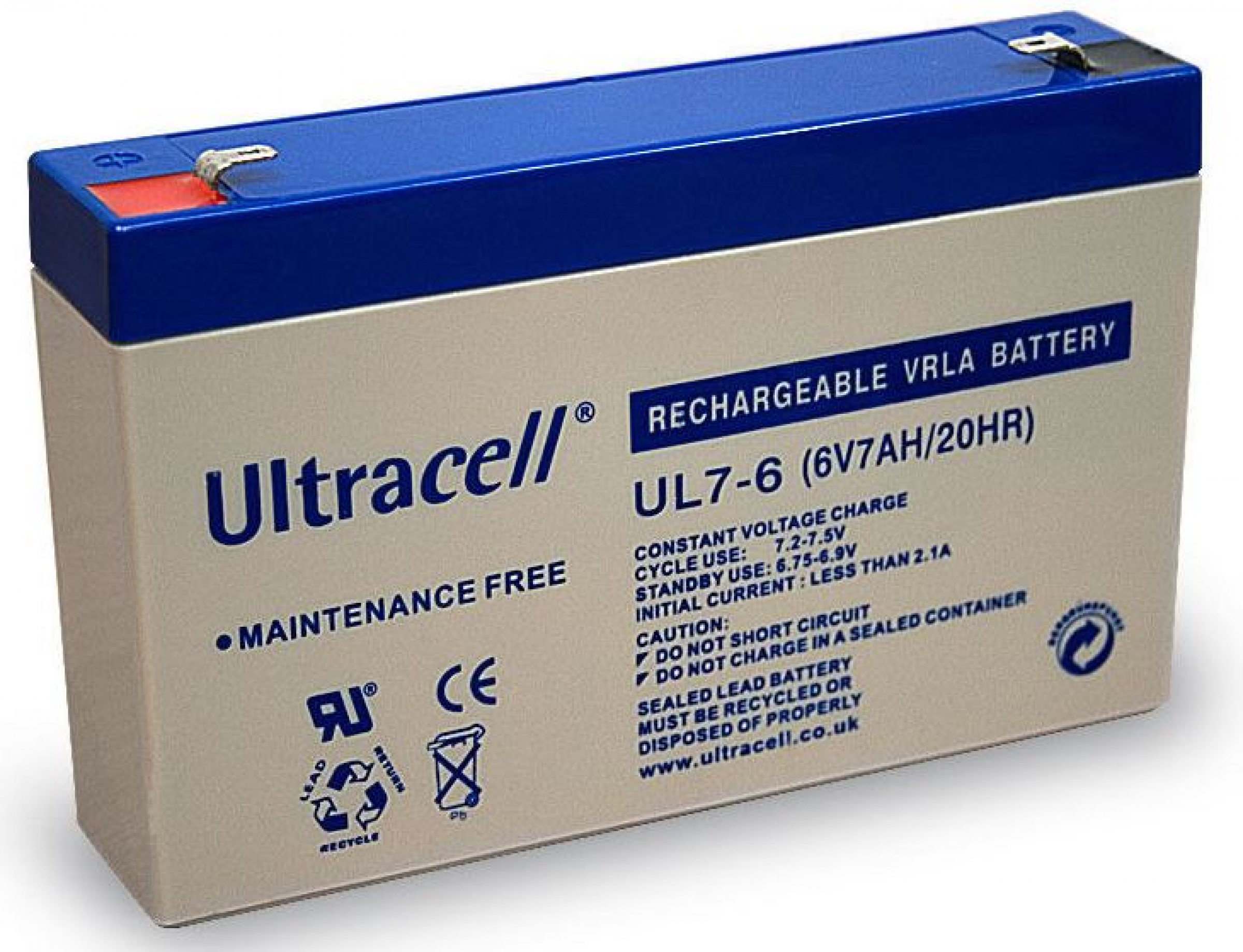 Ultracell Bleiakku MP7-6 [6V 7Ah] 151x34x100