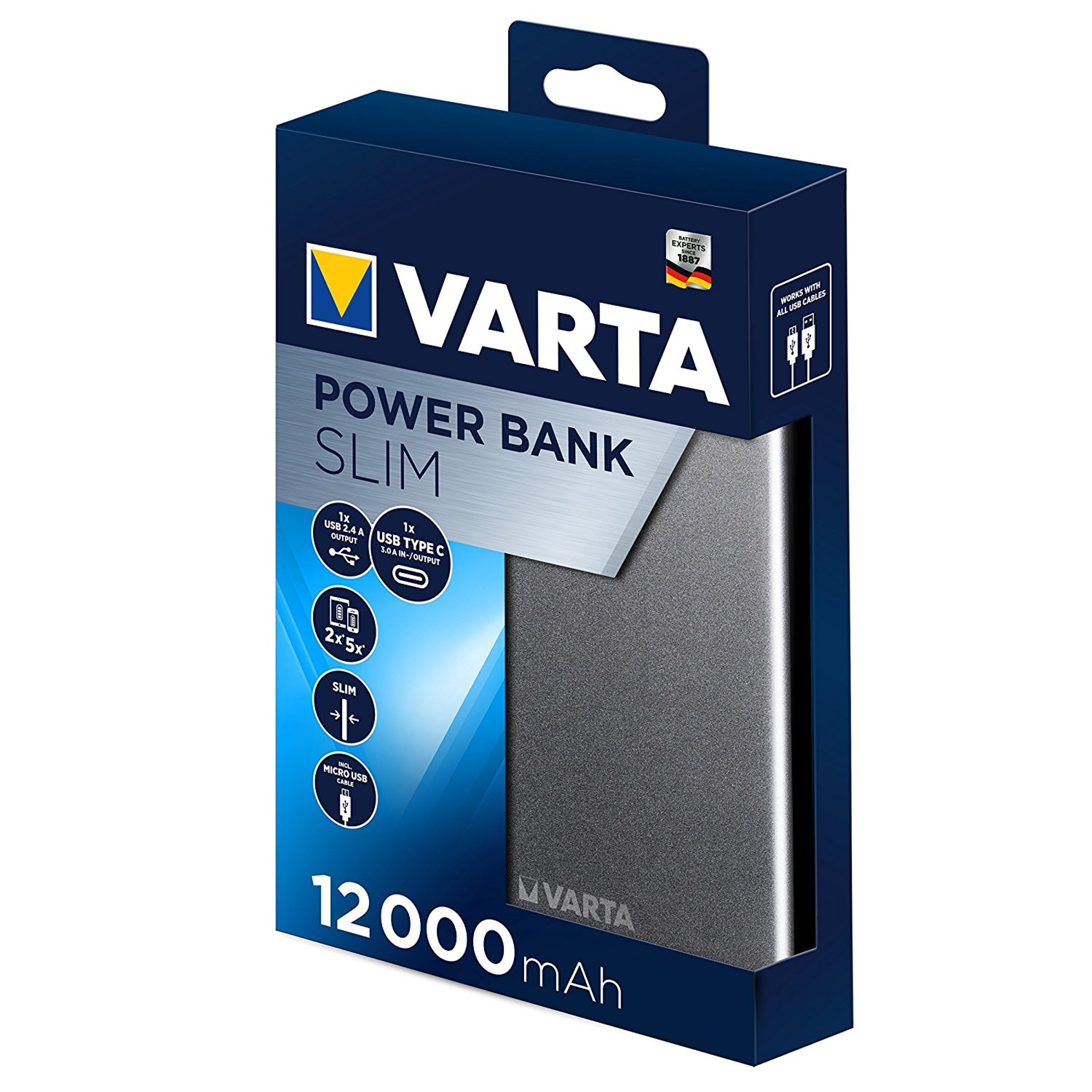 Varta  VARTA  Slim Power Bank 12000