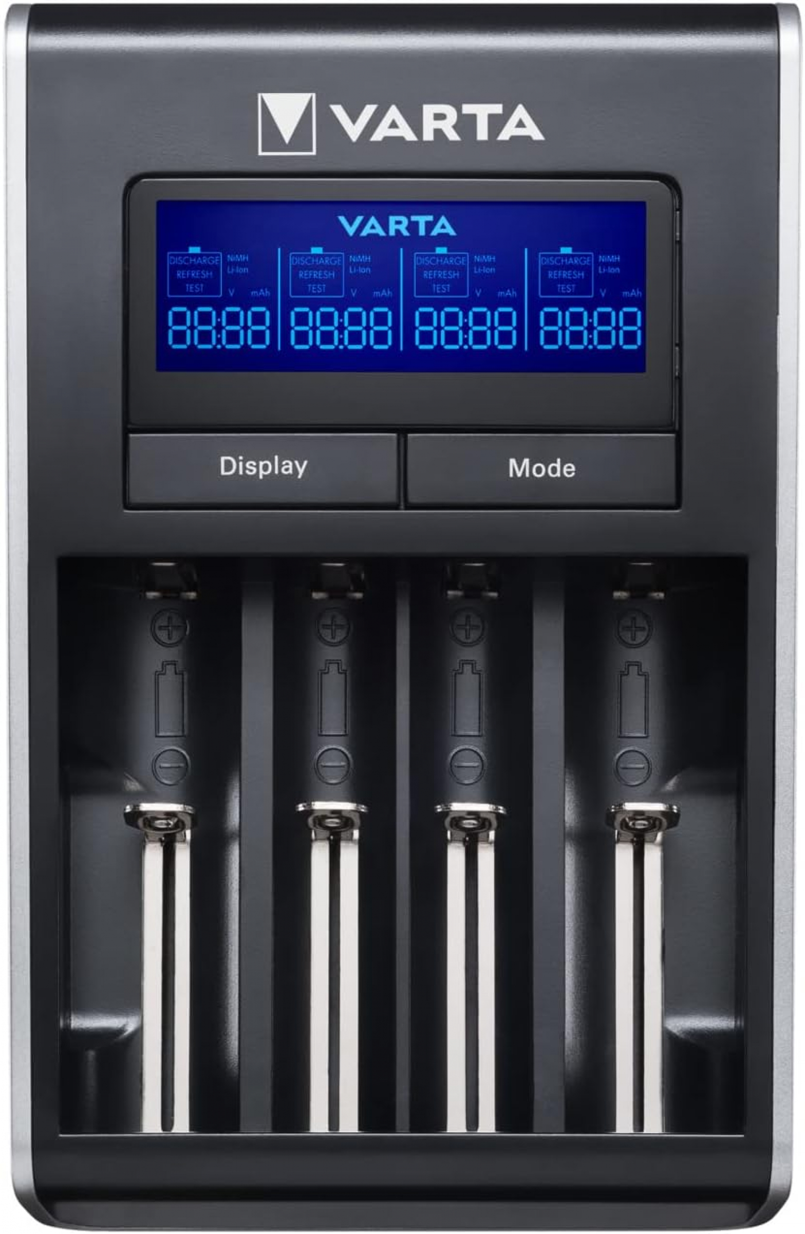 Varta LCD Dual Tech Ladegerät für Ni-MH AA/AAA, Li-Ion